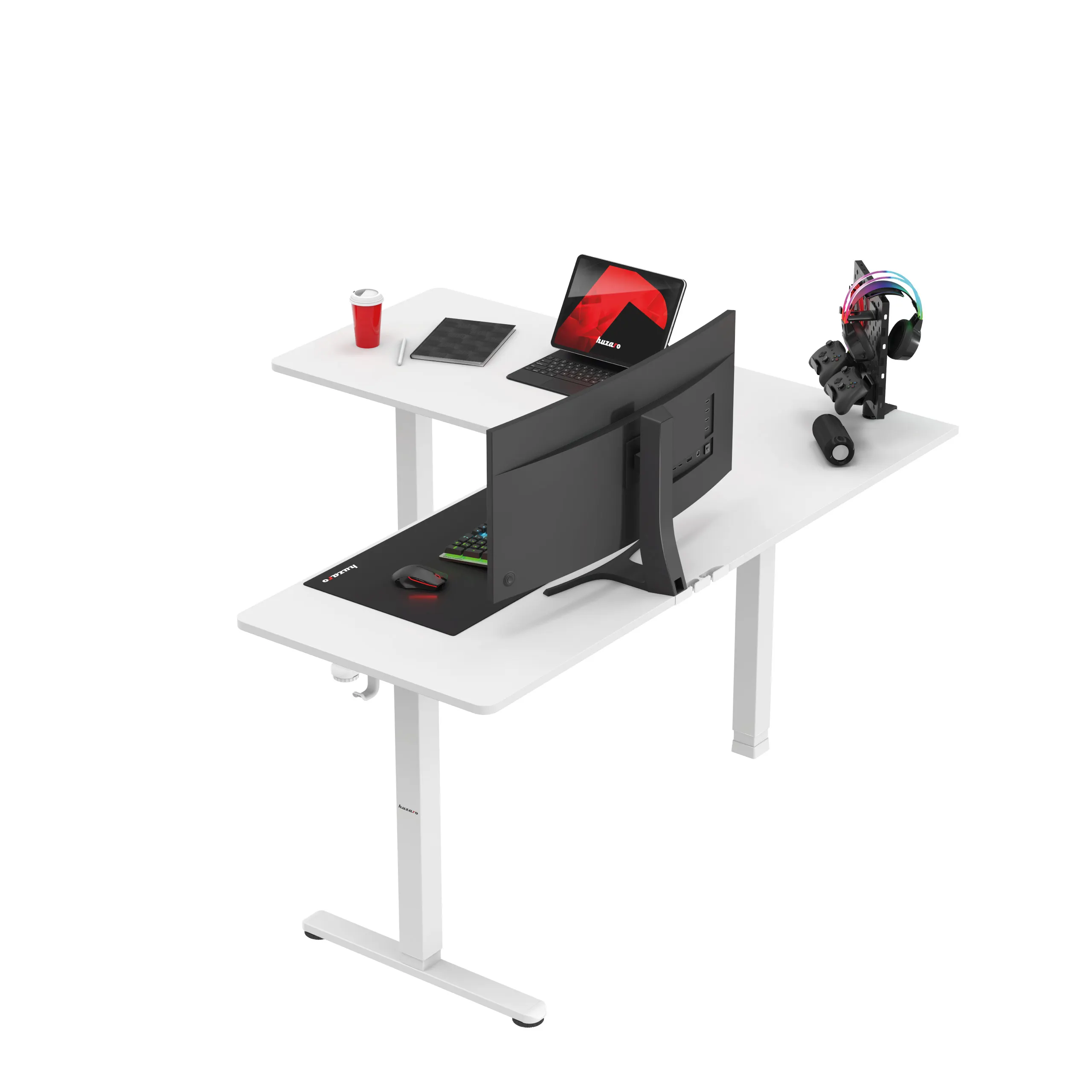 Huzaro Hero 9.5 elektrischer Eckschreibtisch schwarz - Image 11