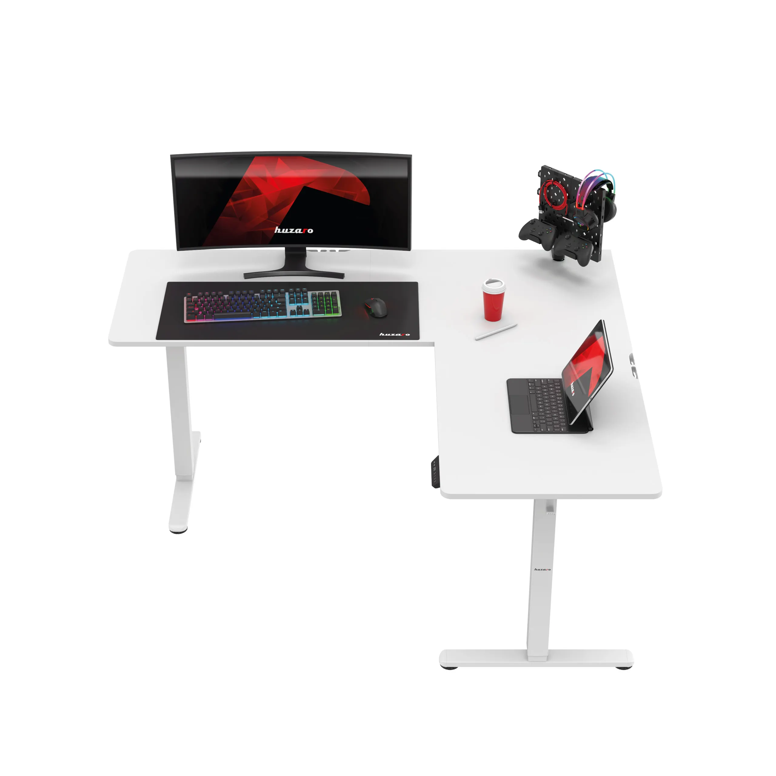 Huzaro Hero 9.5 elektrischer Eckschreibtisch schwarz - Image 16