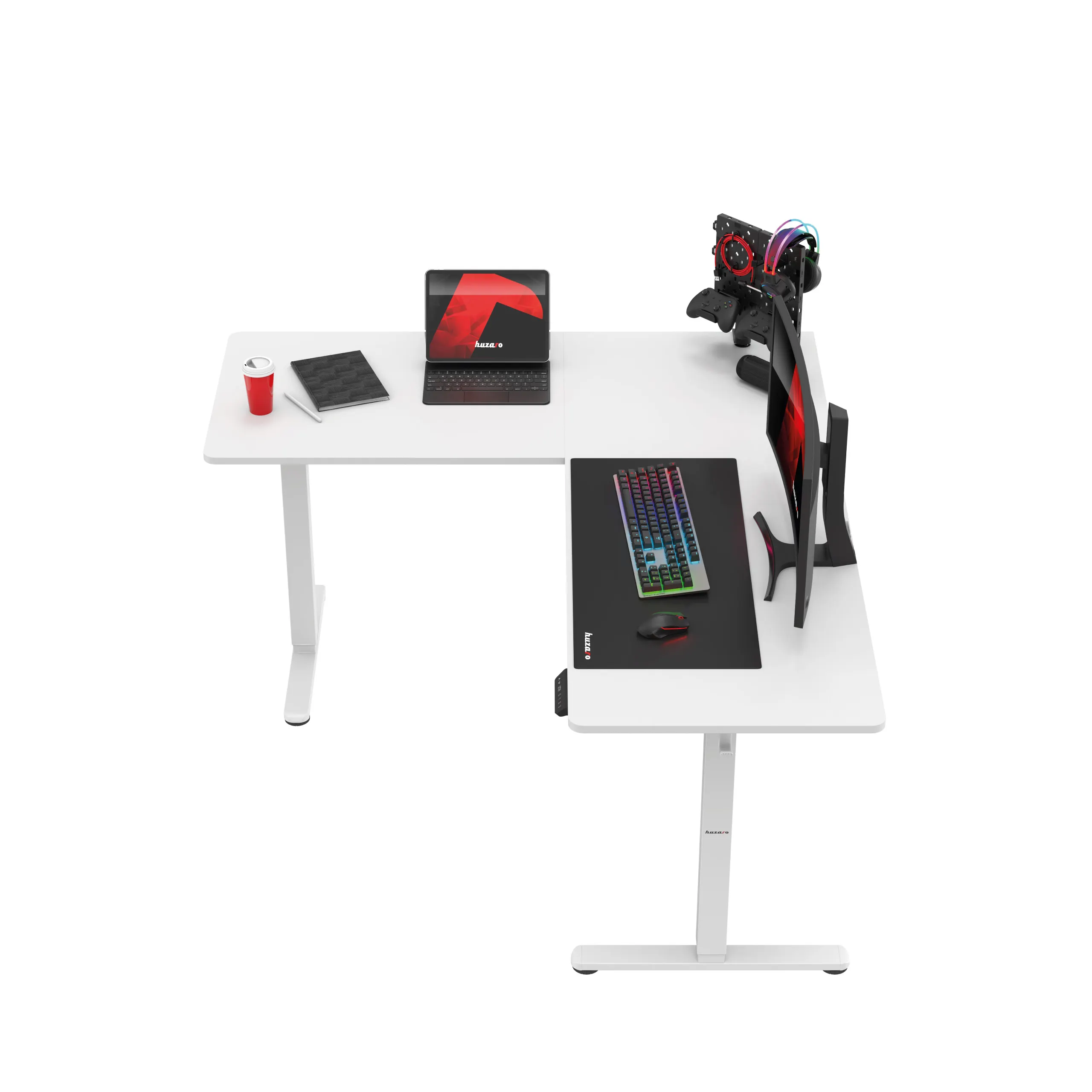 Huzaro Hero 9.5 elektrischer Eckschreibtisch schwarz - Image 17