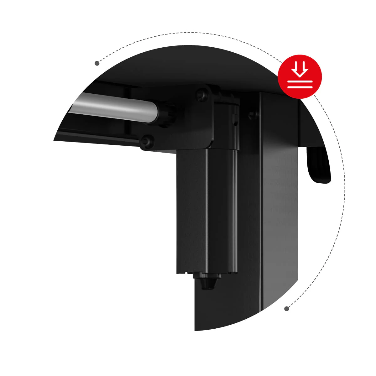 Huzaro Hero 9.5 elektrischer Eckschreibtisch schwarz - Image 21