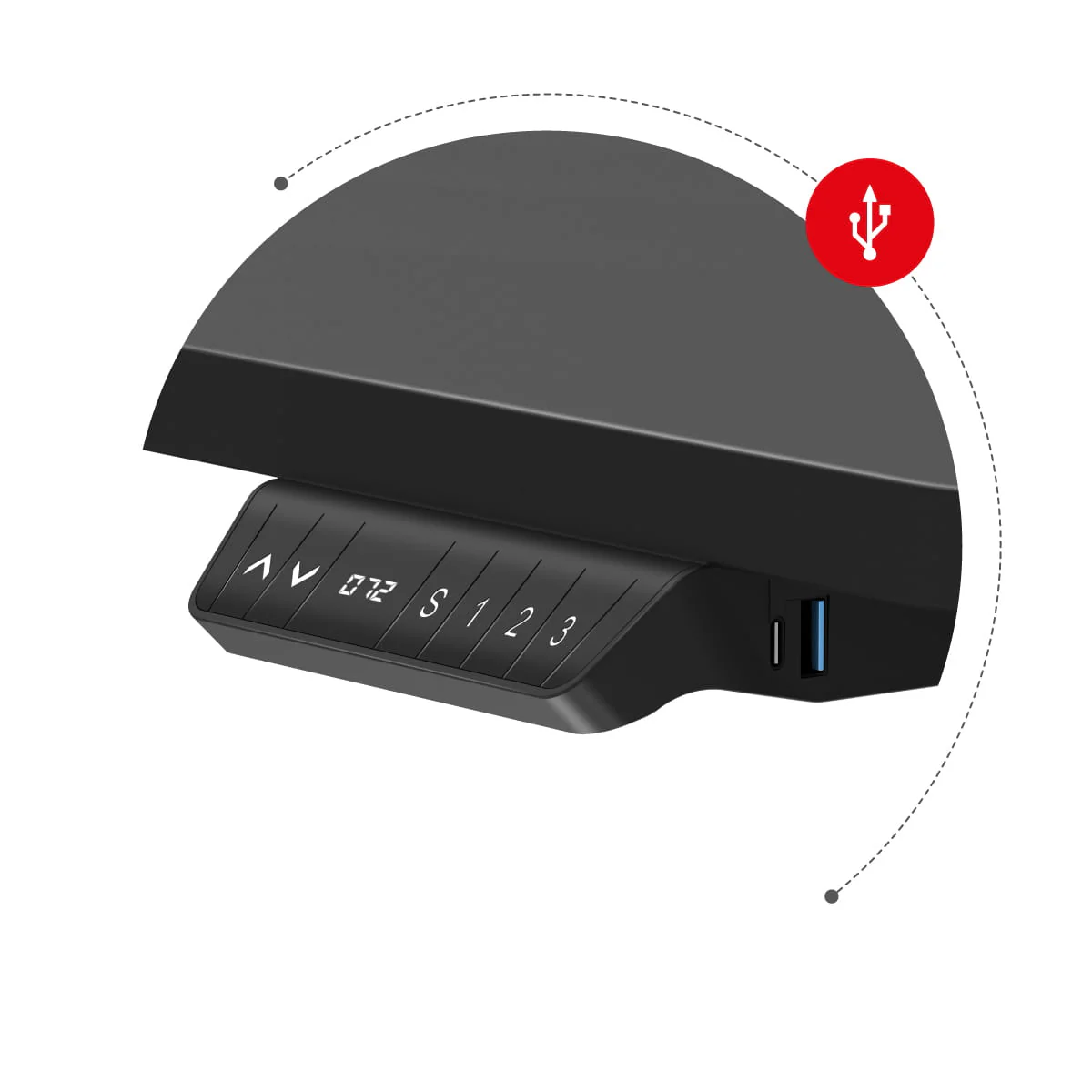 Huzaro Hero 9.5 elektrischer Eckschreibtisch schwarz - Image 28