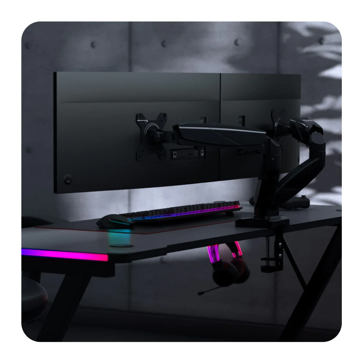 Huzaro Motion 2.2 Schwenkbare Halterung für zwei Monitore - Image 16