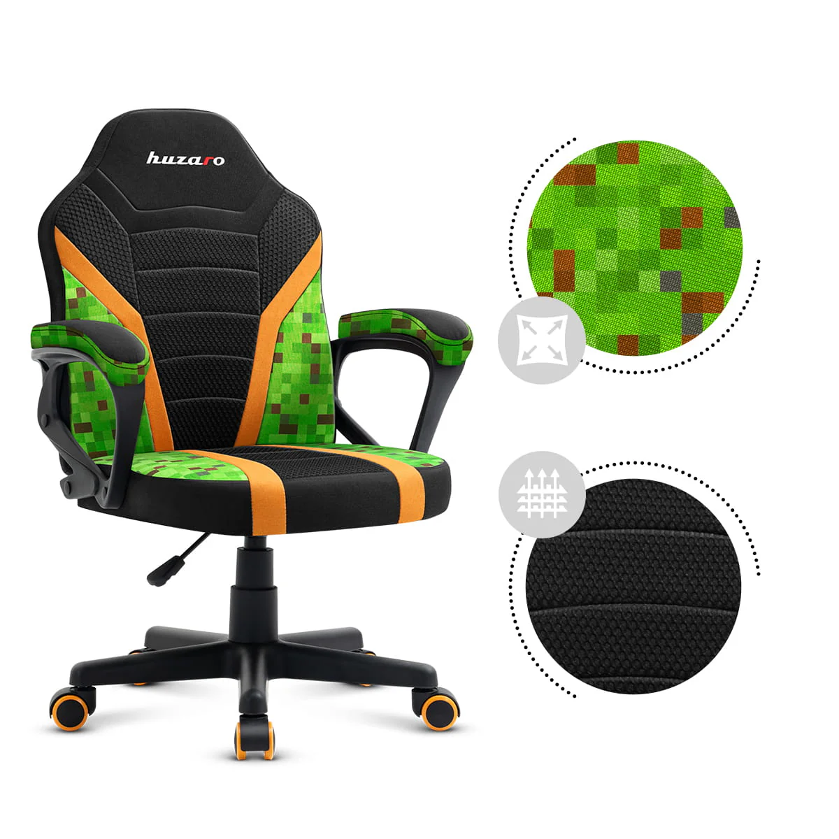 HUZARO RANGER 1.0 Pixel Mesh Gaming-Stuhl für Kinder - Image 10