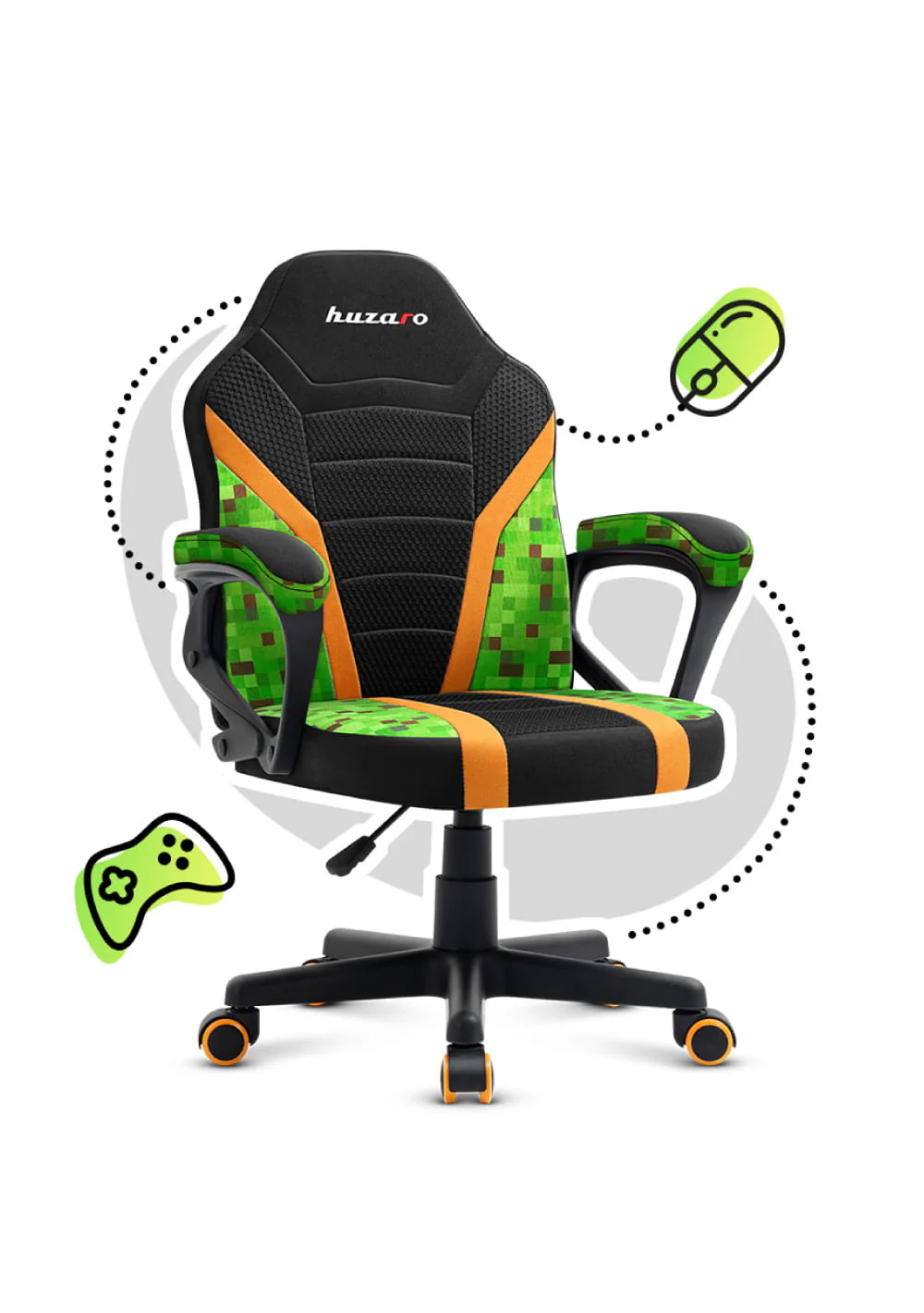 HUZARO RANGER 1.0 Pixel Mesh Gaming-Stuhl für Kinder - Image 16