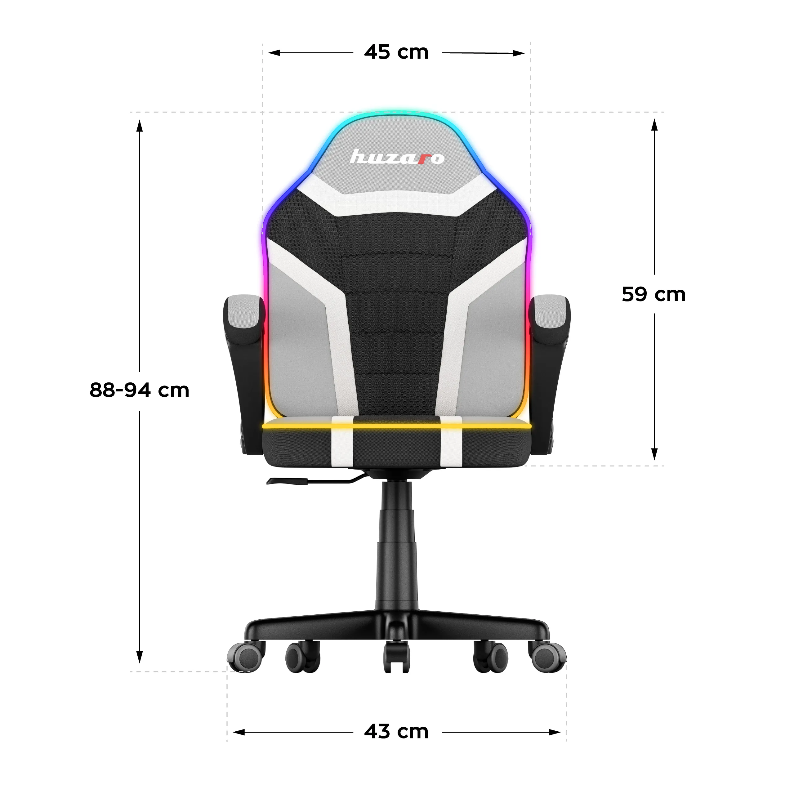 HUZARO RANGER 1.0 RGB LED Gaming-Stuhl für Kinder - Image 18