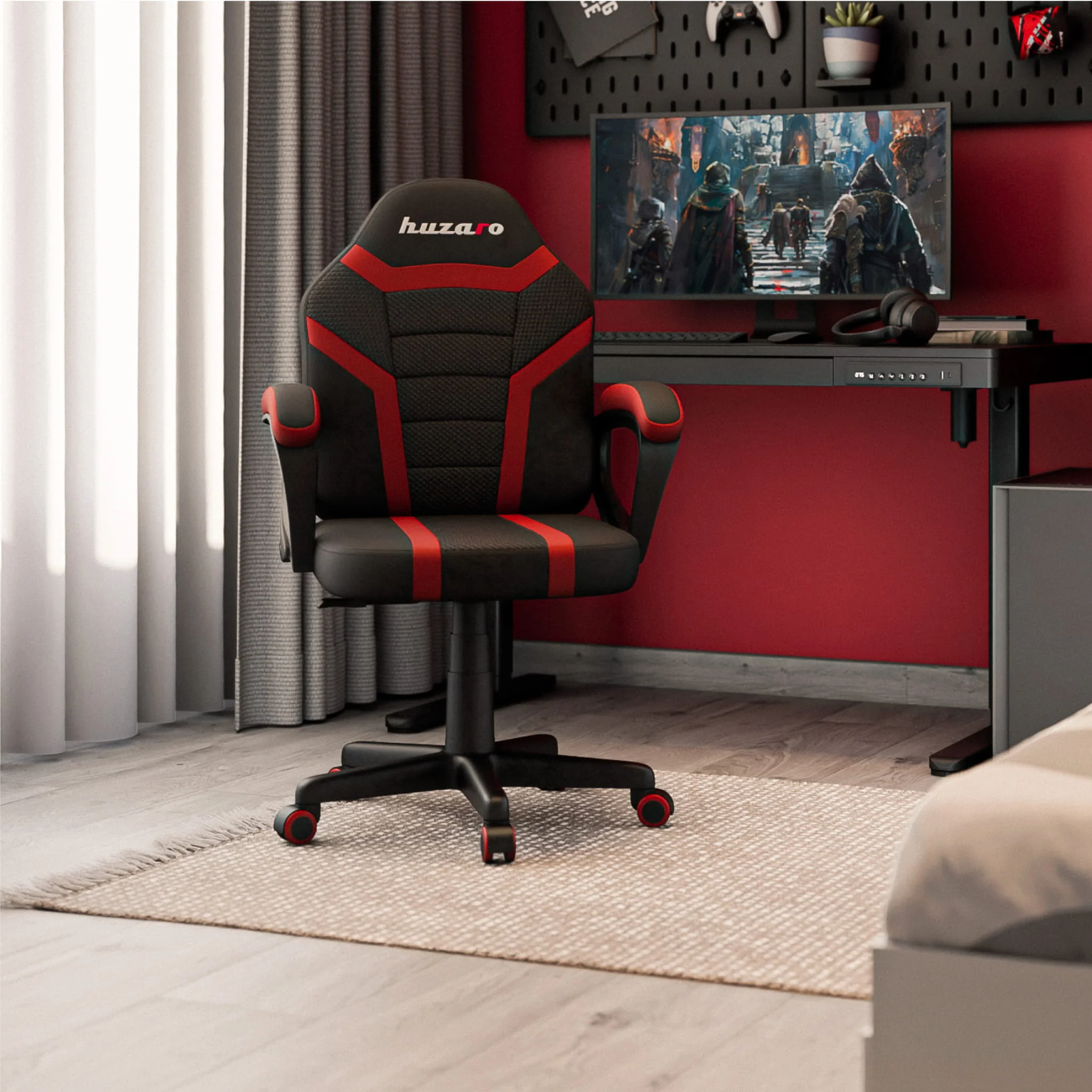 HUZARO RANGER 1.0 Rot Mesh Gaming-Stuhl für Kinder - Image 5