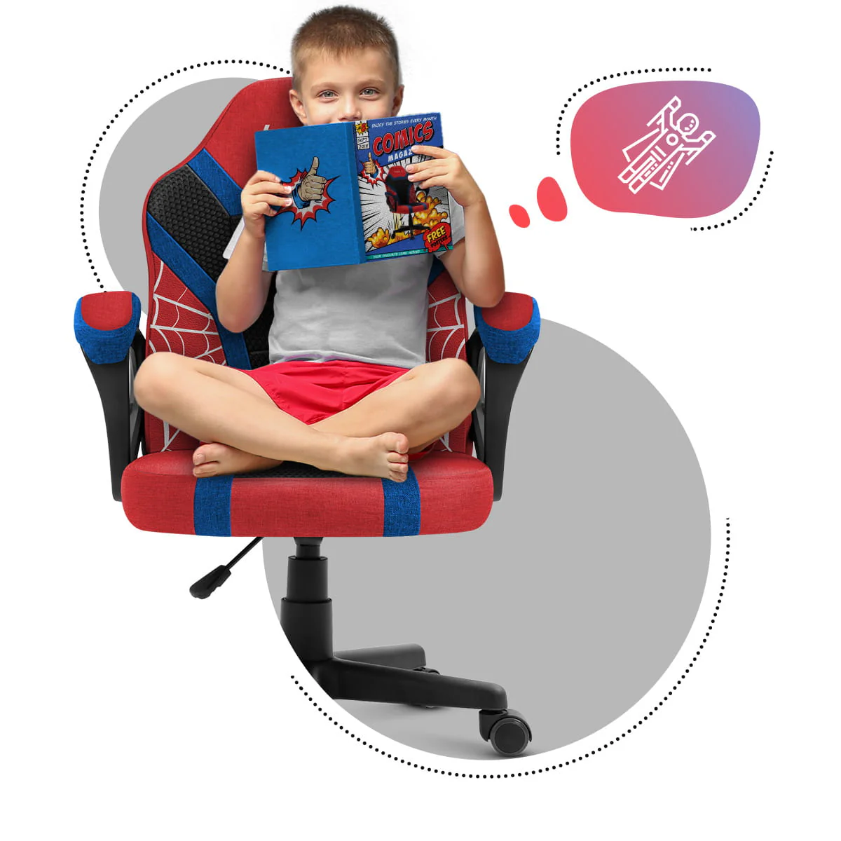 Huzaro Ranger 1.0 Spider Mesh Gaming-Stuhl für Kinder - Image 14