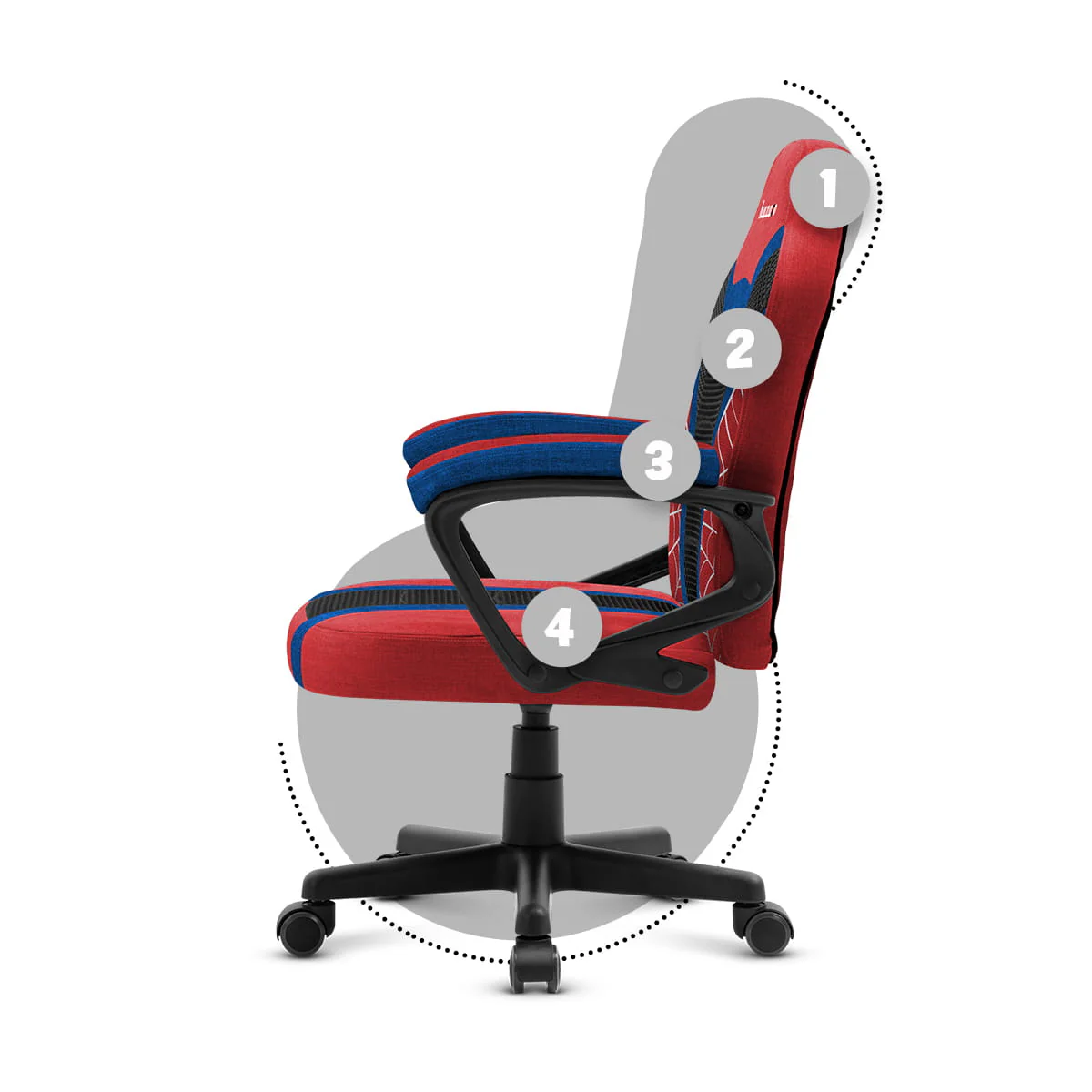 Huzaro Ranger 1.0 Spider Mesh Gaming-Stuhl für Kinder - Image 16