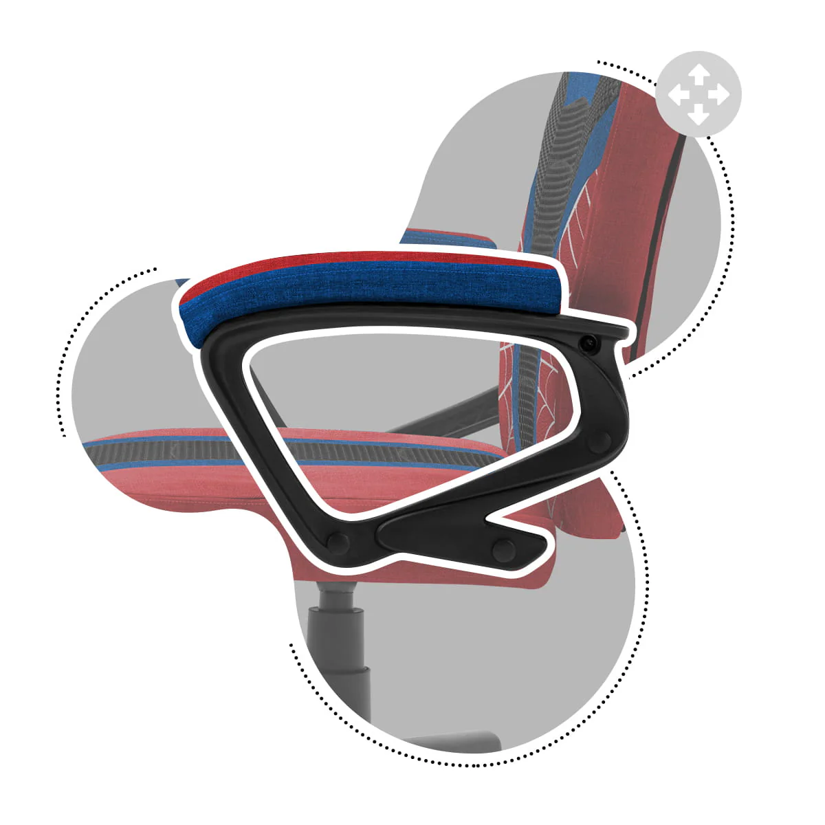 Huzaro Ranger 1.0 Spider Mesh Gaming-Stuhl für Kinder - Image 19