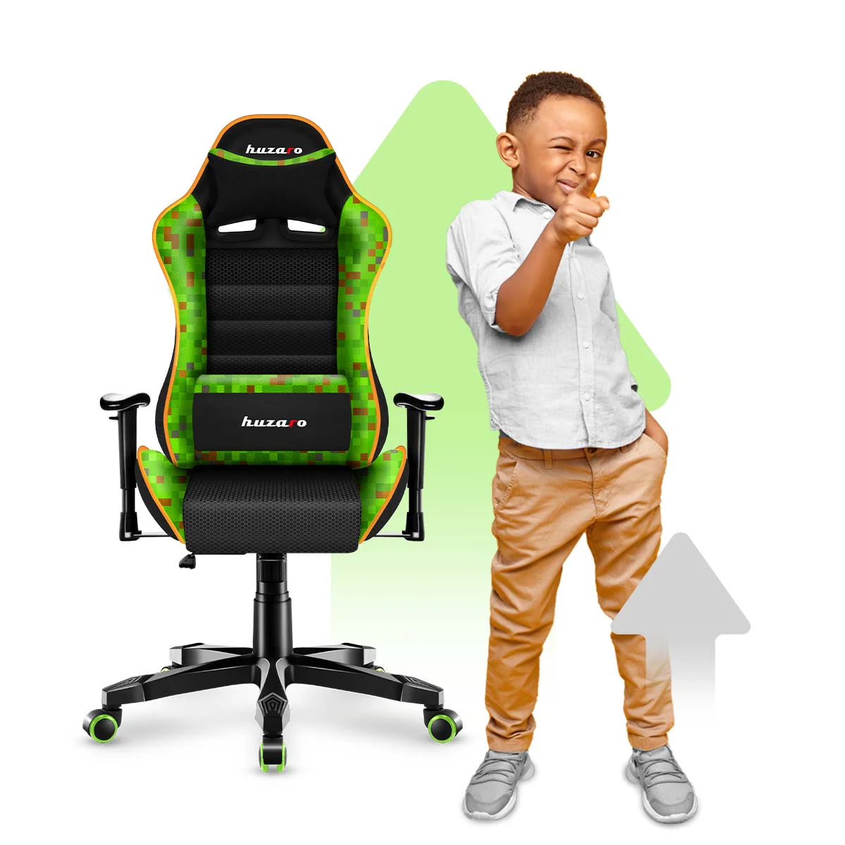 HUZARO RANGER 6.0 Pixel Mesh Gaming-Stuhl für Kinder - Image 8