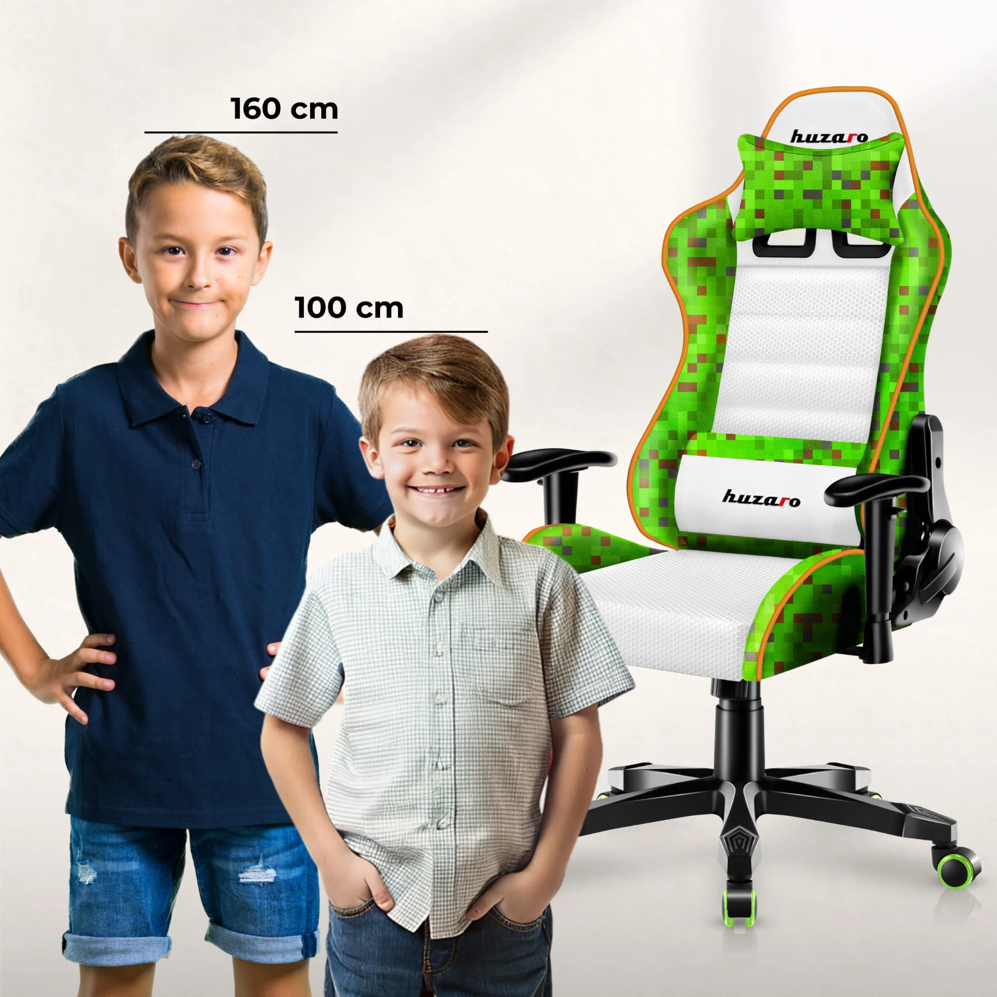 Huzaro Ranger 6.0 Pixel White Gaming-Stuhl für Kinder - Image 13