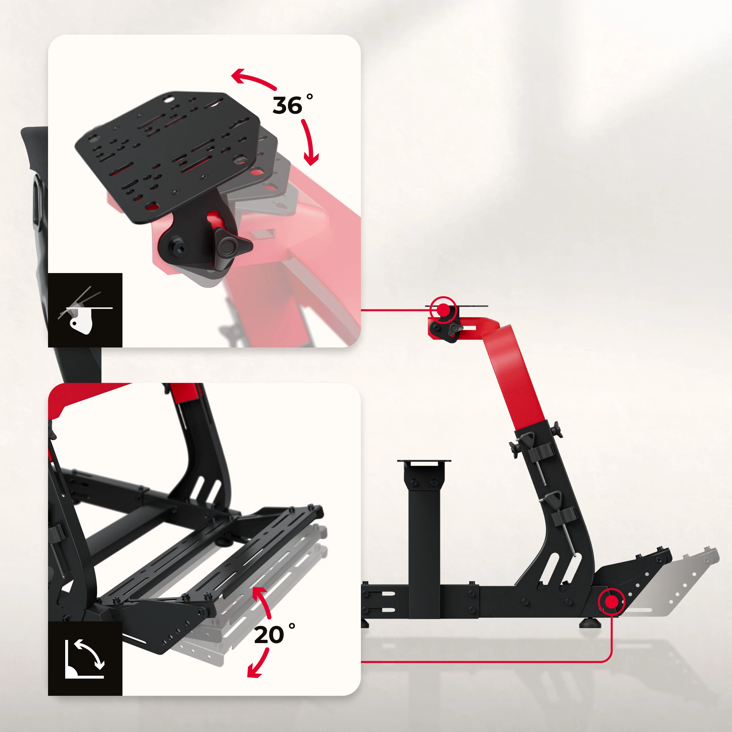 Huzaro Speed 8.3 Sim Racing Cockpit - Image 6