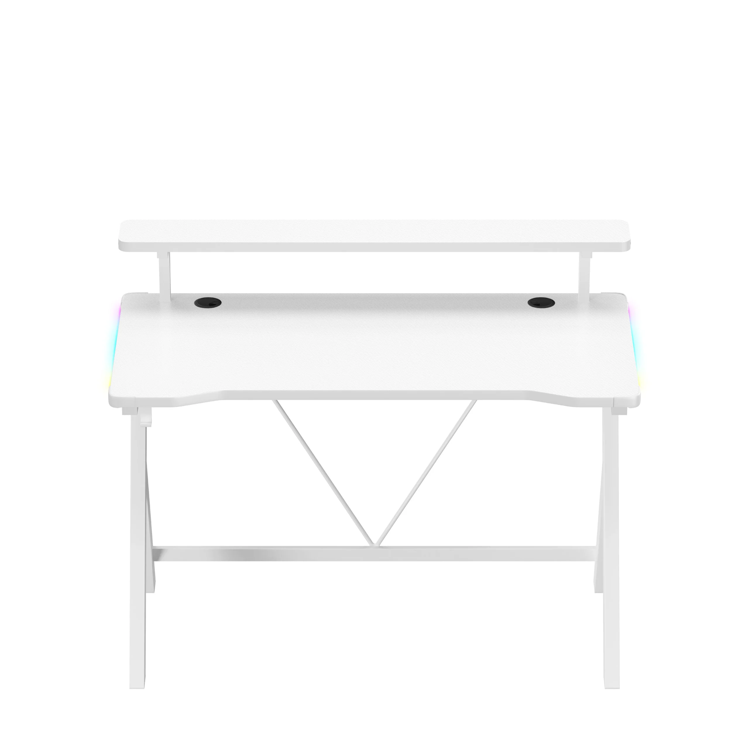 LED-Gaming-Schreibtisch Huzaro Hero 1.9 RGB Weiß 120 cm - Image 18