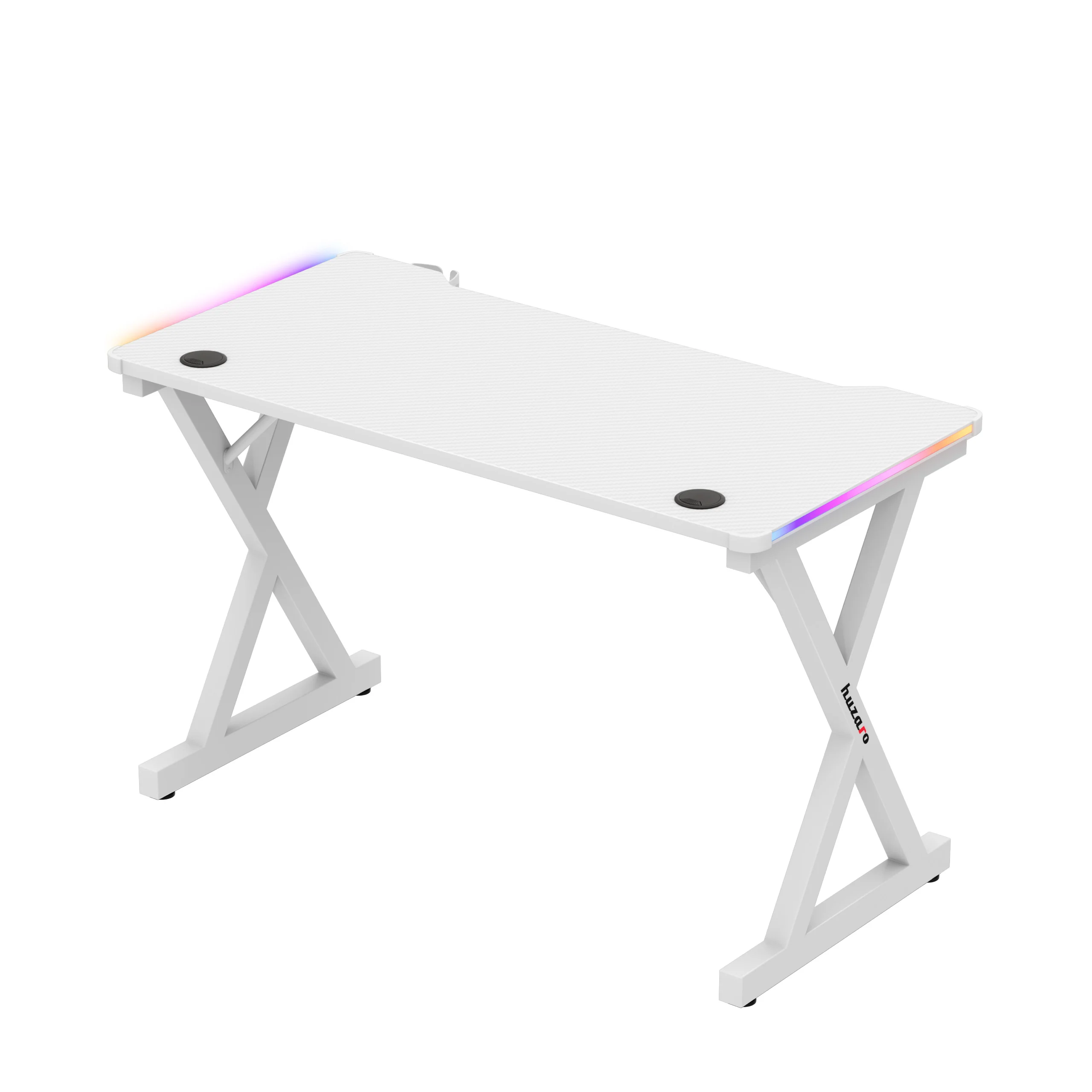 LED Gaming-Schreibtisch Huzaro Hero 2.3 RGB White 120 cm - Image 5