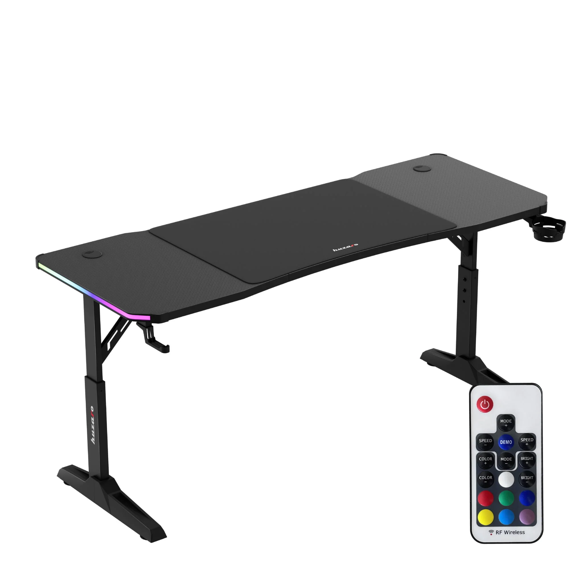 LED Gaming-Schreibtisch Huzaro Hero 4.6 RGB Schwarz 160 cm - Image 10