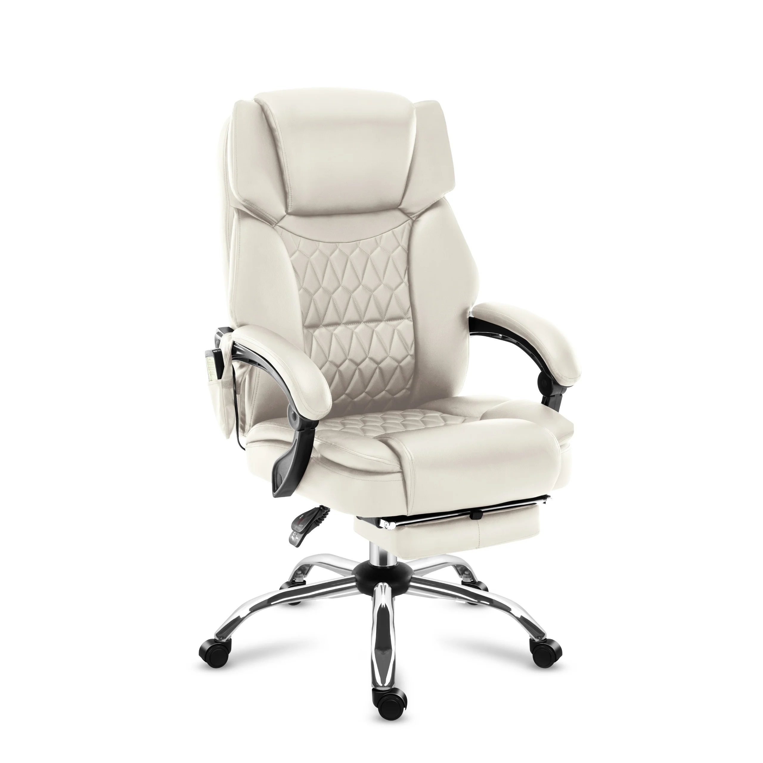 Mark Adler Boss 6.0 Beige Massage-Bürostuhl - Image 11