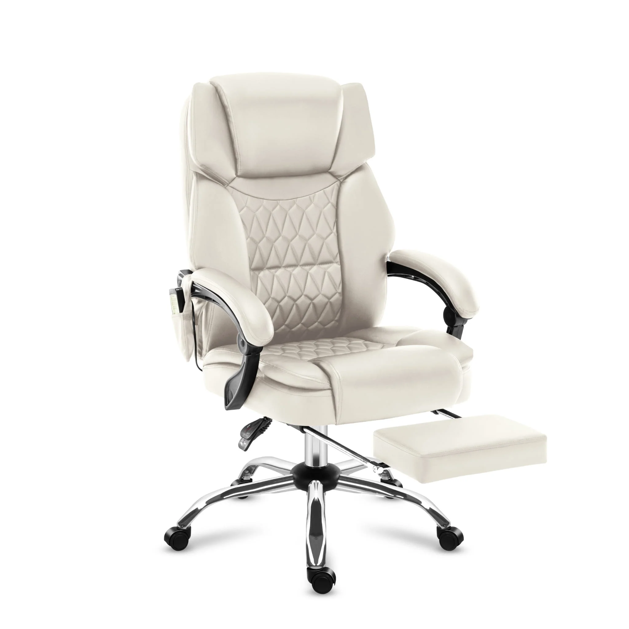 Mark Adler Boss 6.0 Beige Massage-Bürostuhl - Image 2