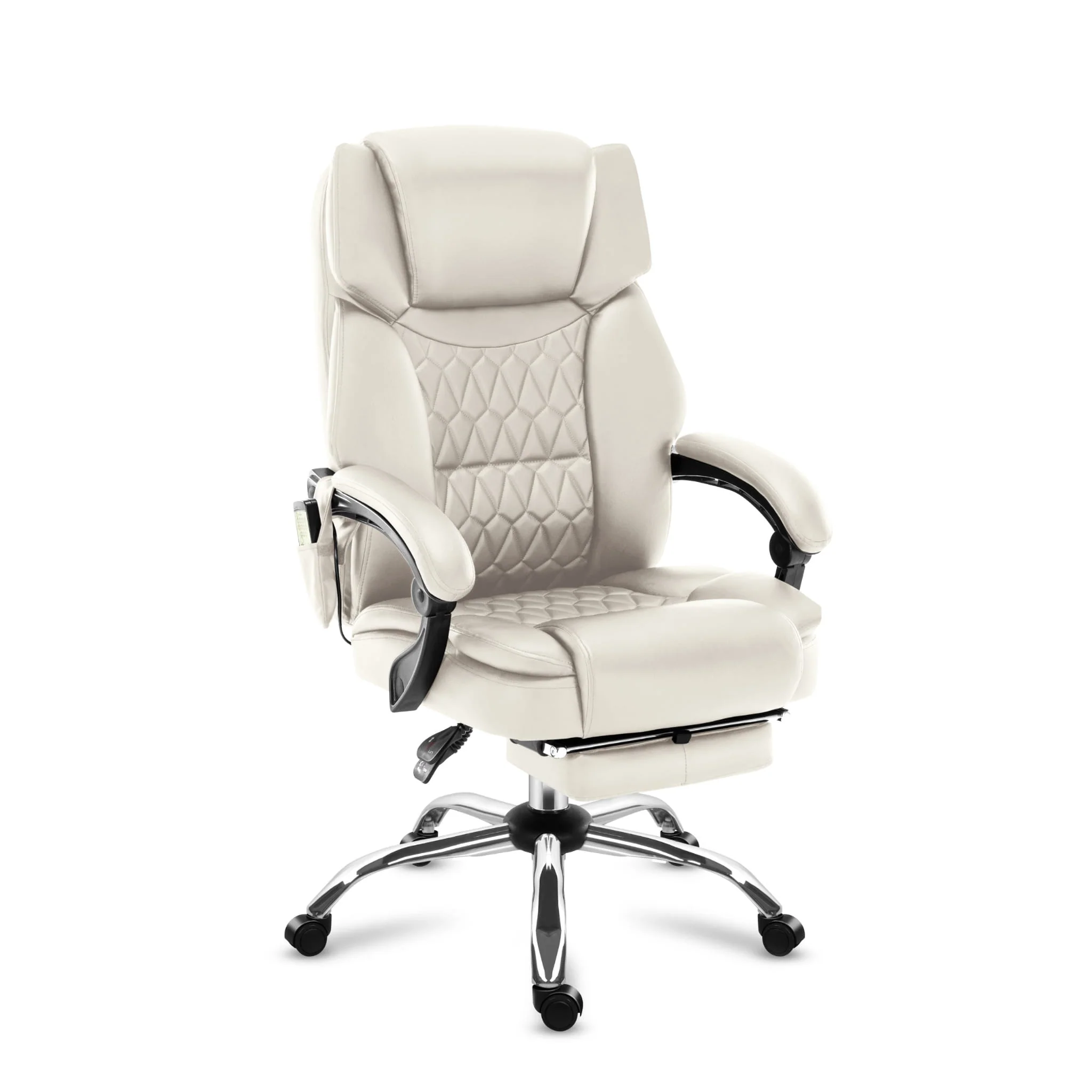 Mark Adler Boss 6.0 Beige Massage-Bürostuhl - Image 7