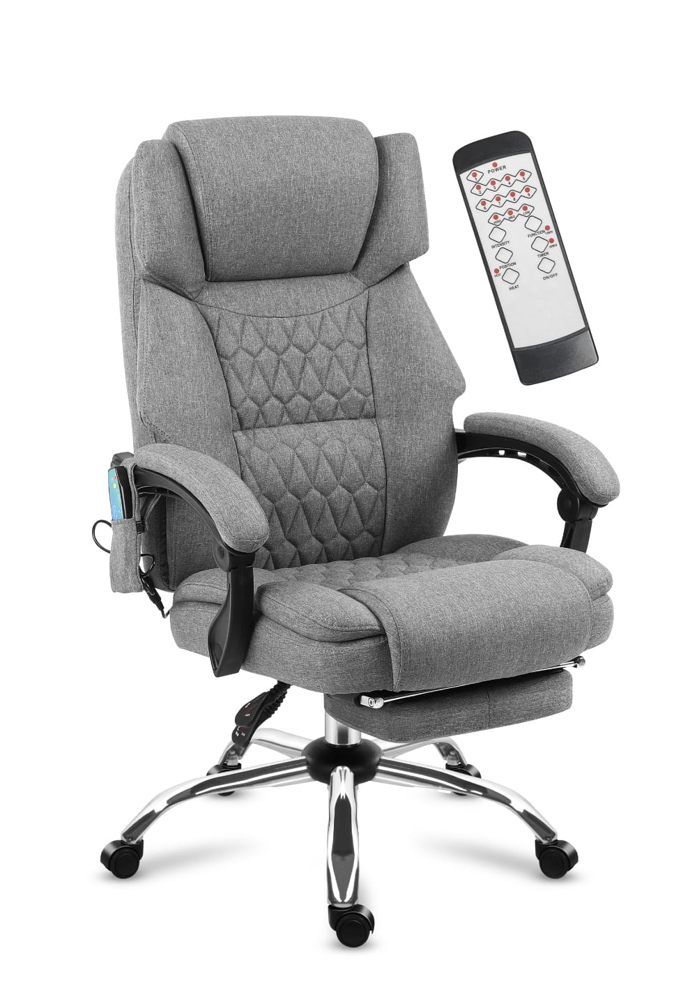 Mark Adler Boss 6.0 Grau Massage-Bürostuhl