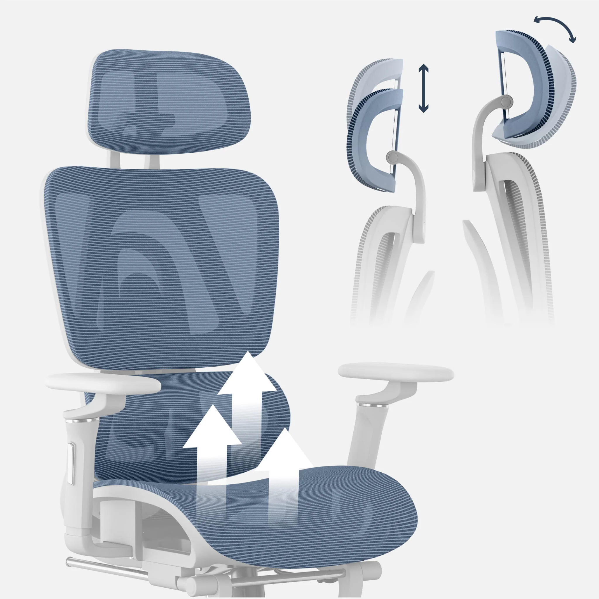 Mark Adler Expert 7.9 Grau Ergonomischer Bürostuhl - Image 7