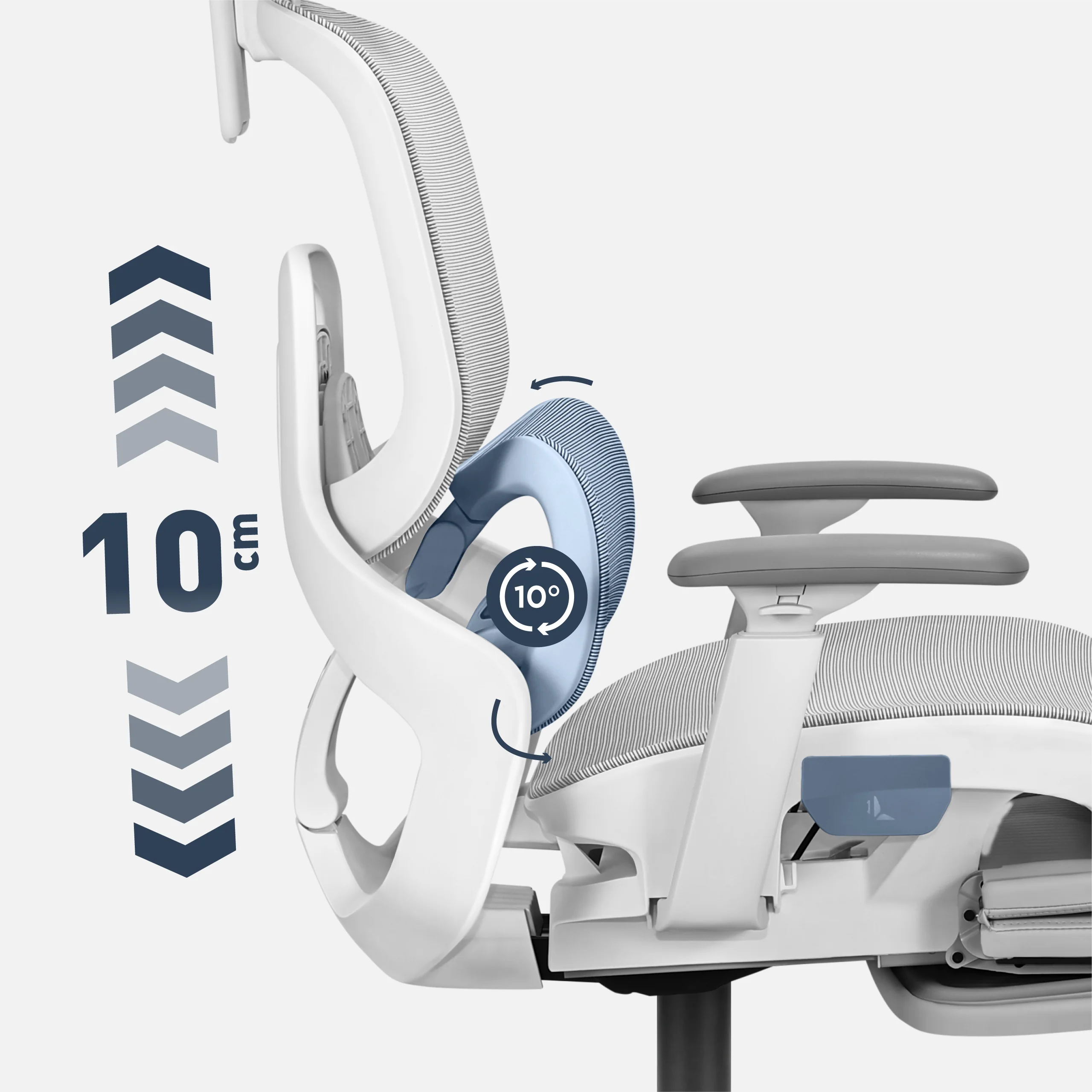 Mark Adler Expert 9.3 Grauer ergonomischer Stuhl  - Image 7