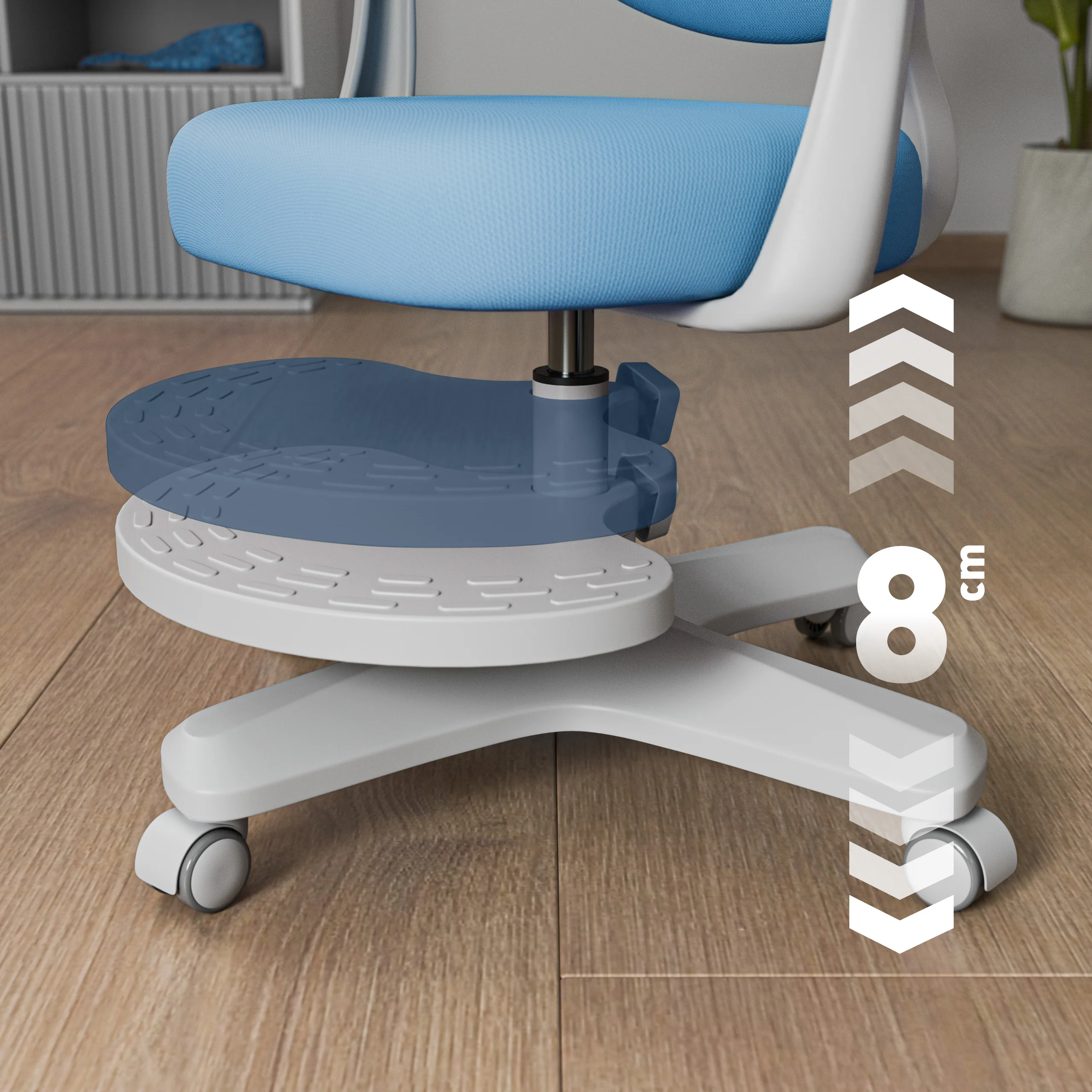 Mark Adler Junior 4.6 Blau ergonomischer Kinderstuhl - Image 3
