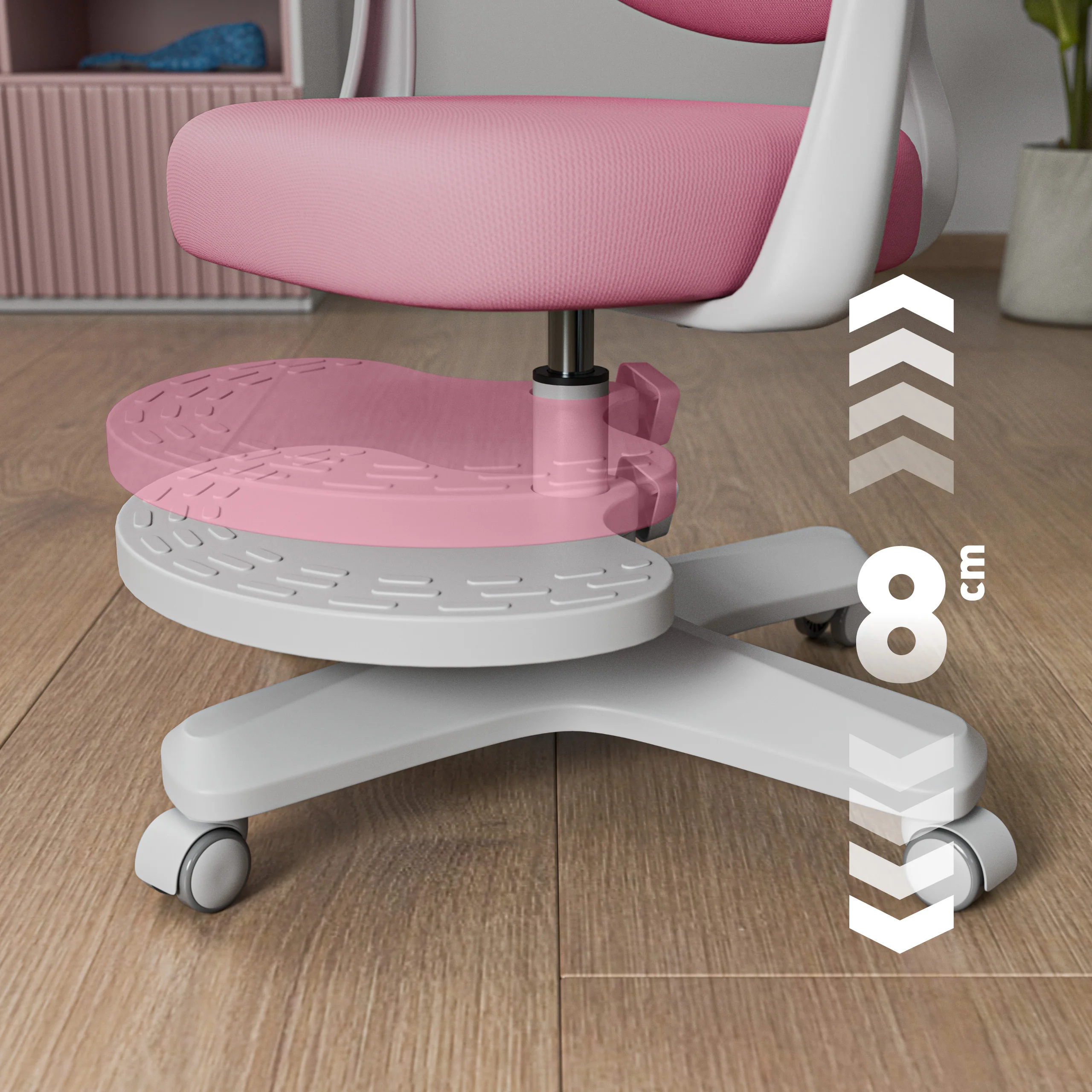 Mark Adler Junior 4.6 Rosa ergonomischer Kinderstuhl - Image 2