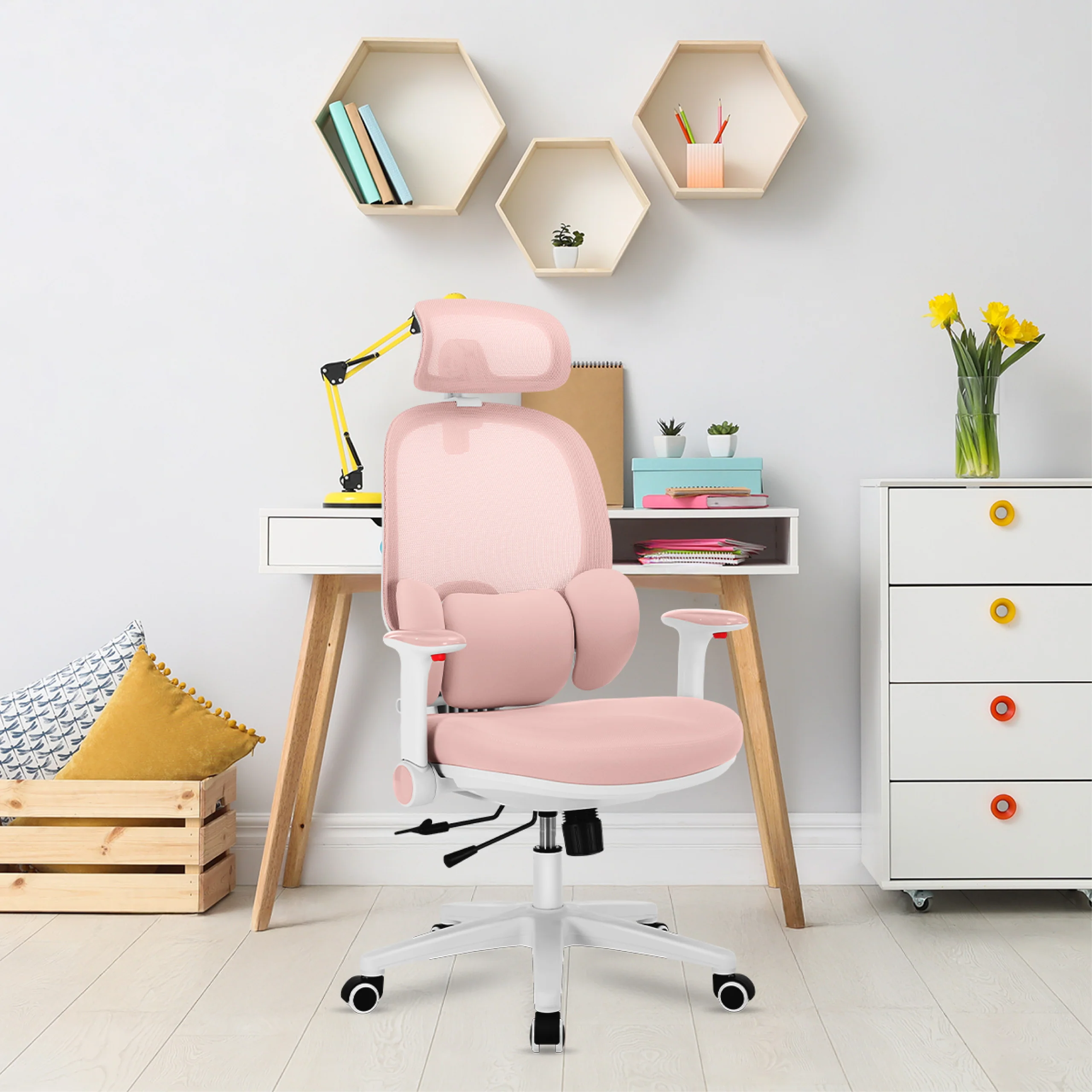 Mark Adler Junior 6.3 Pink ergonomischer Kinderstuhl - Image 10