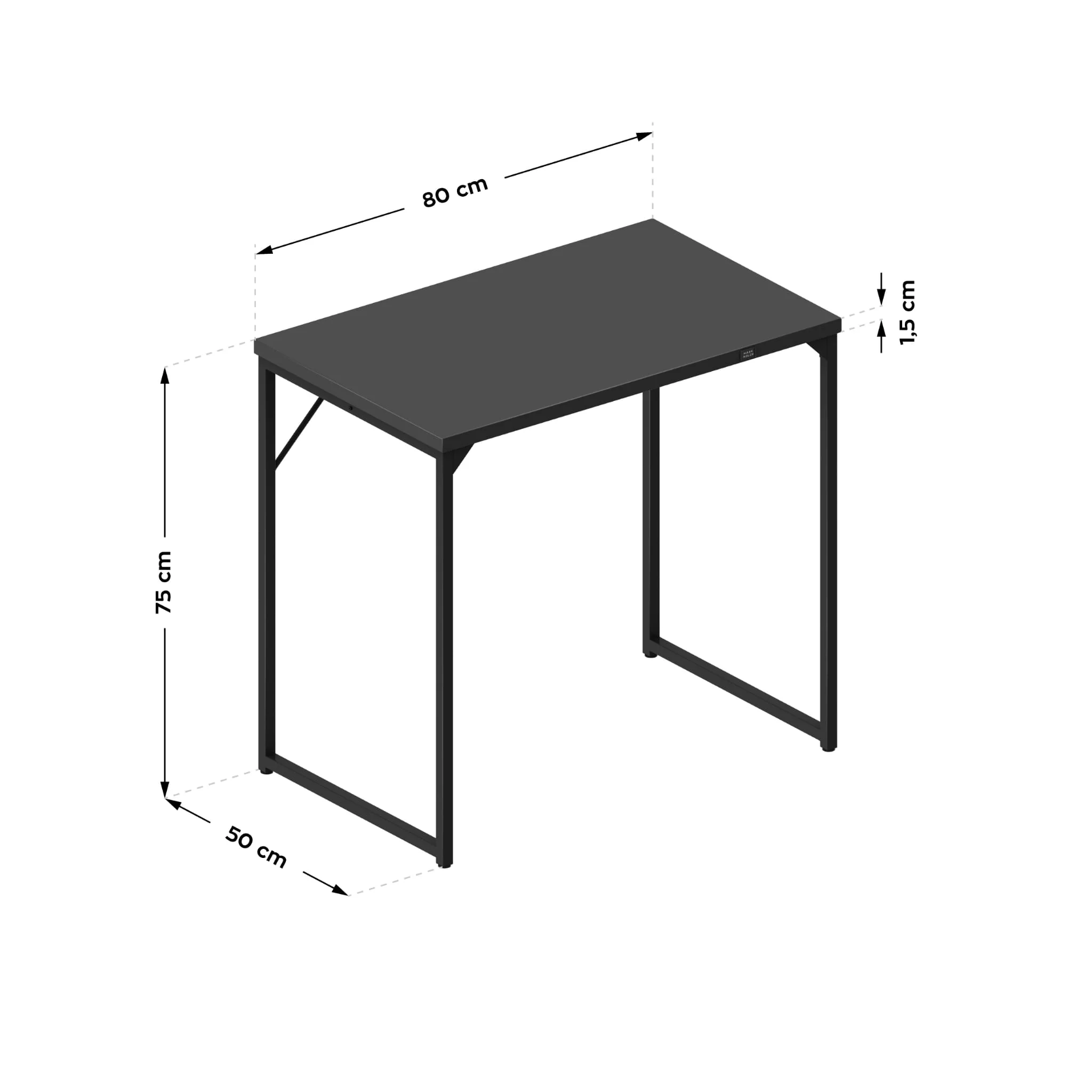 Mark Adler Leader 1.3 Schwarzer Schreibtisch - Image 11