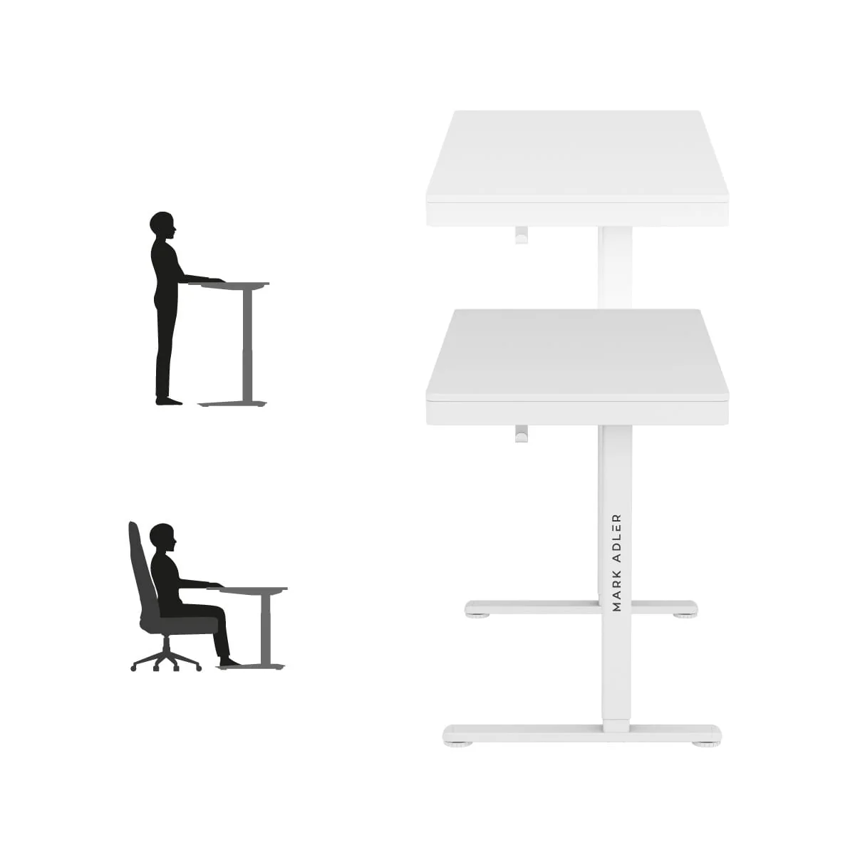 Mark Adler Leader 8.2 Weißer elektrischer Schreibtisch - Image 8