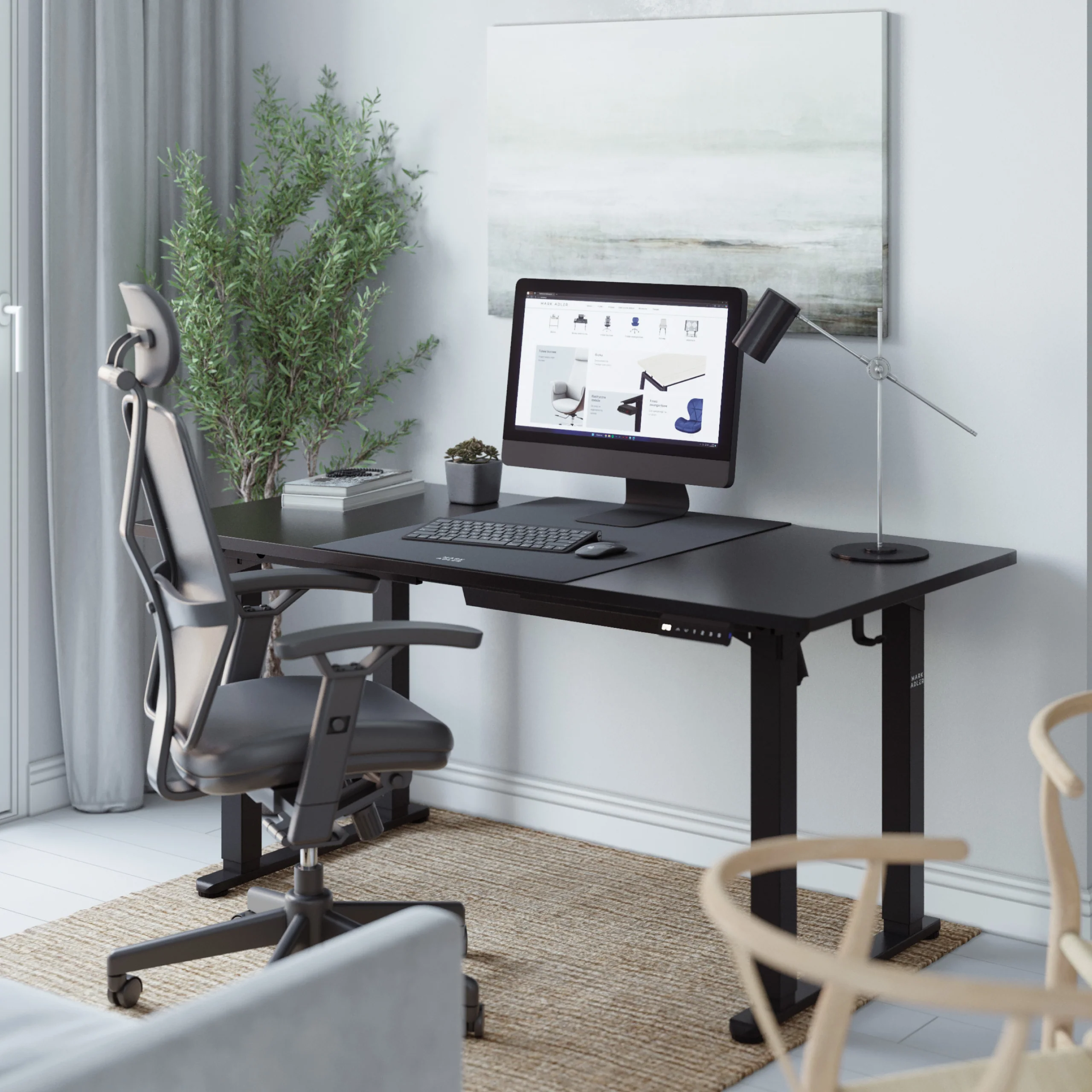 Mark Adler Leader 9.3 Schwarz elektrischer Schreibtisch - Image 2