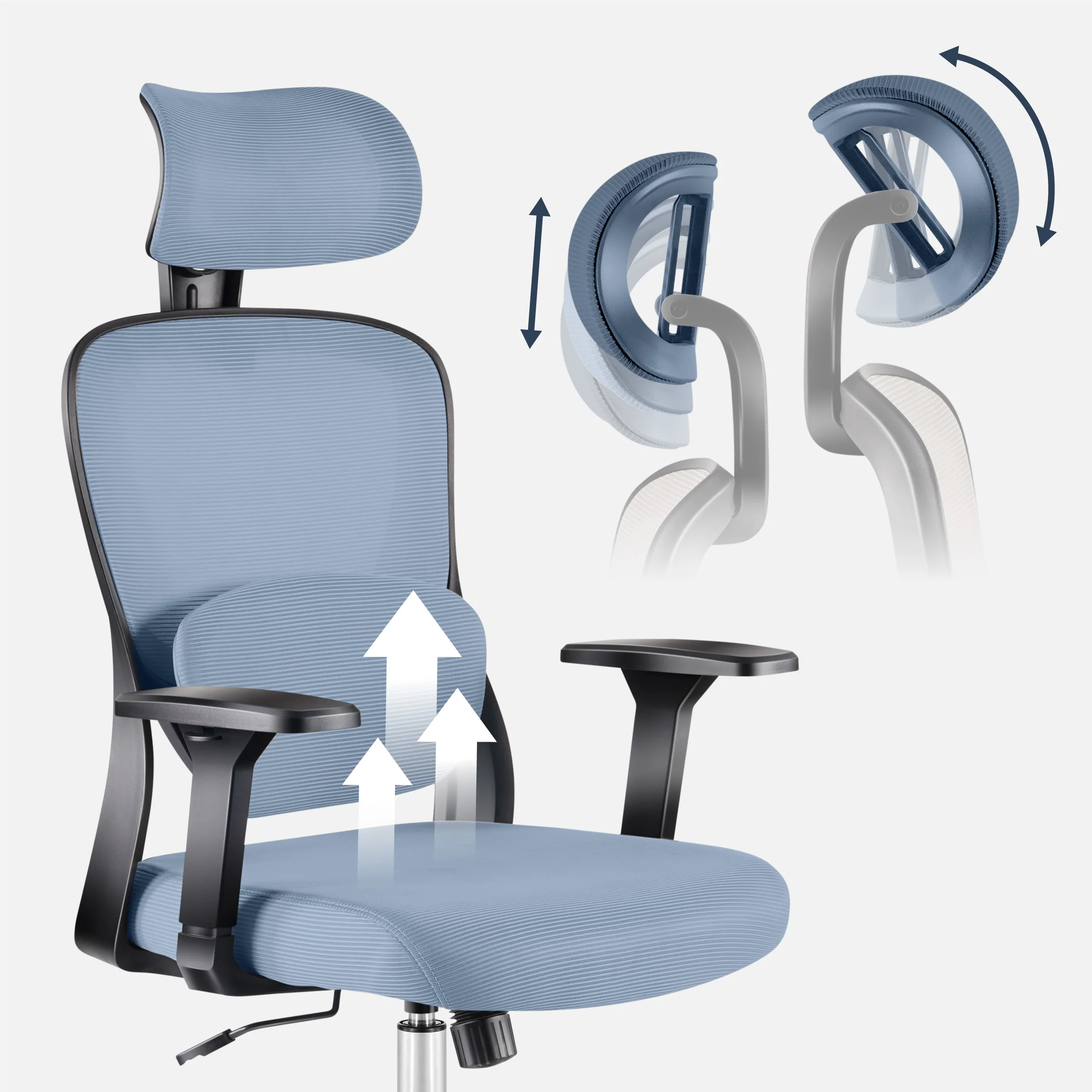 Mark Adler Manager 3.2 Grau ergonomischer Stuhl - Image 4