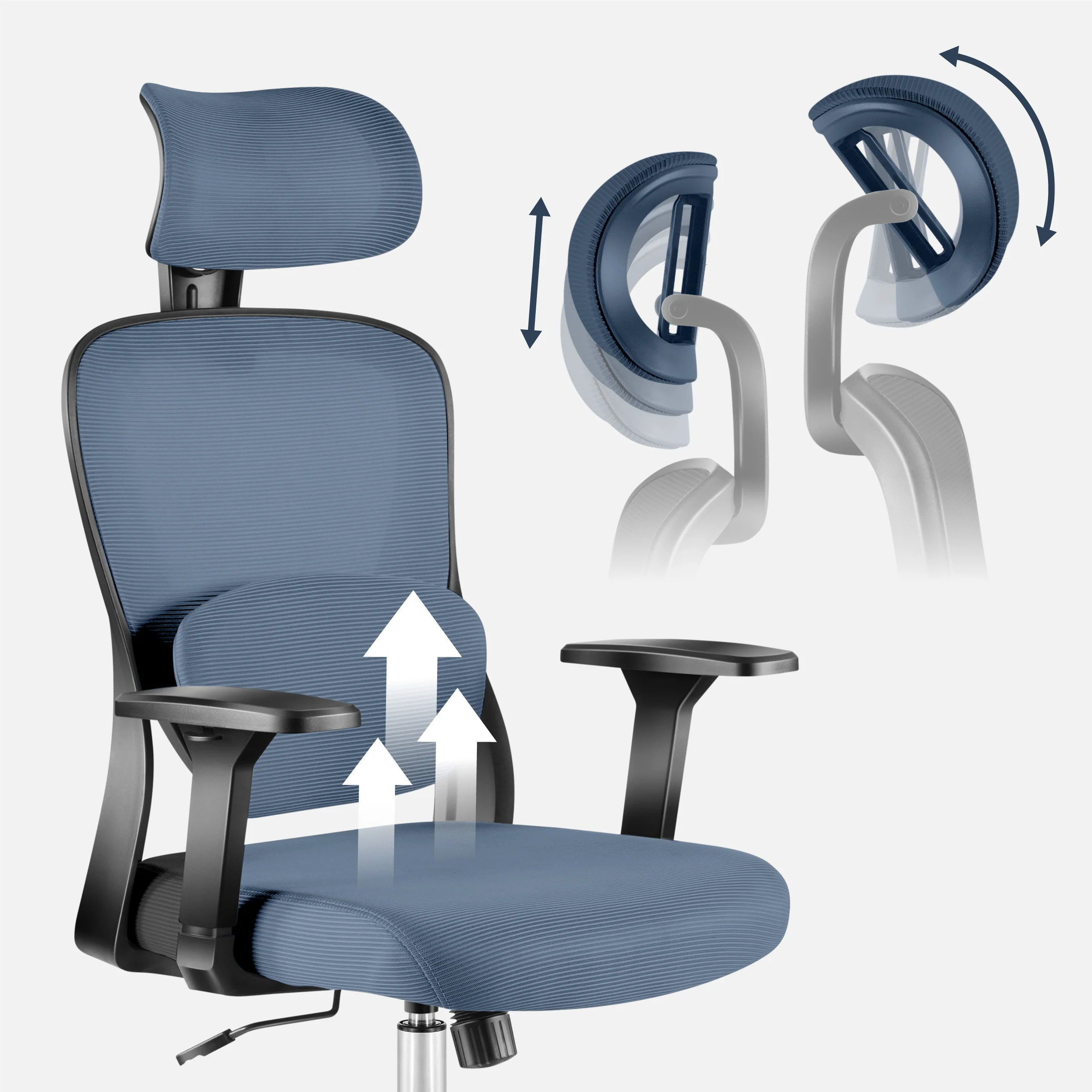 Mark Adler Manager 3.2 Schwarz ergonomischer Stuhl - Image 4