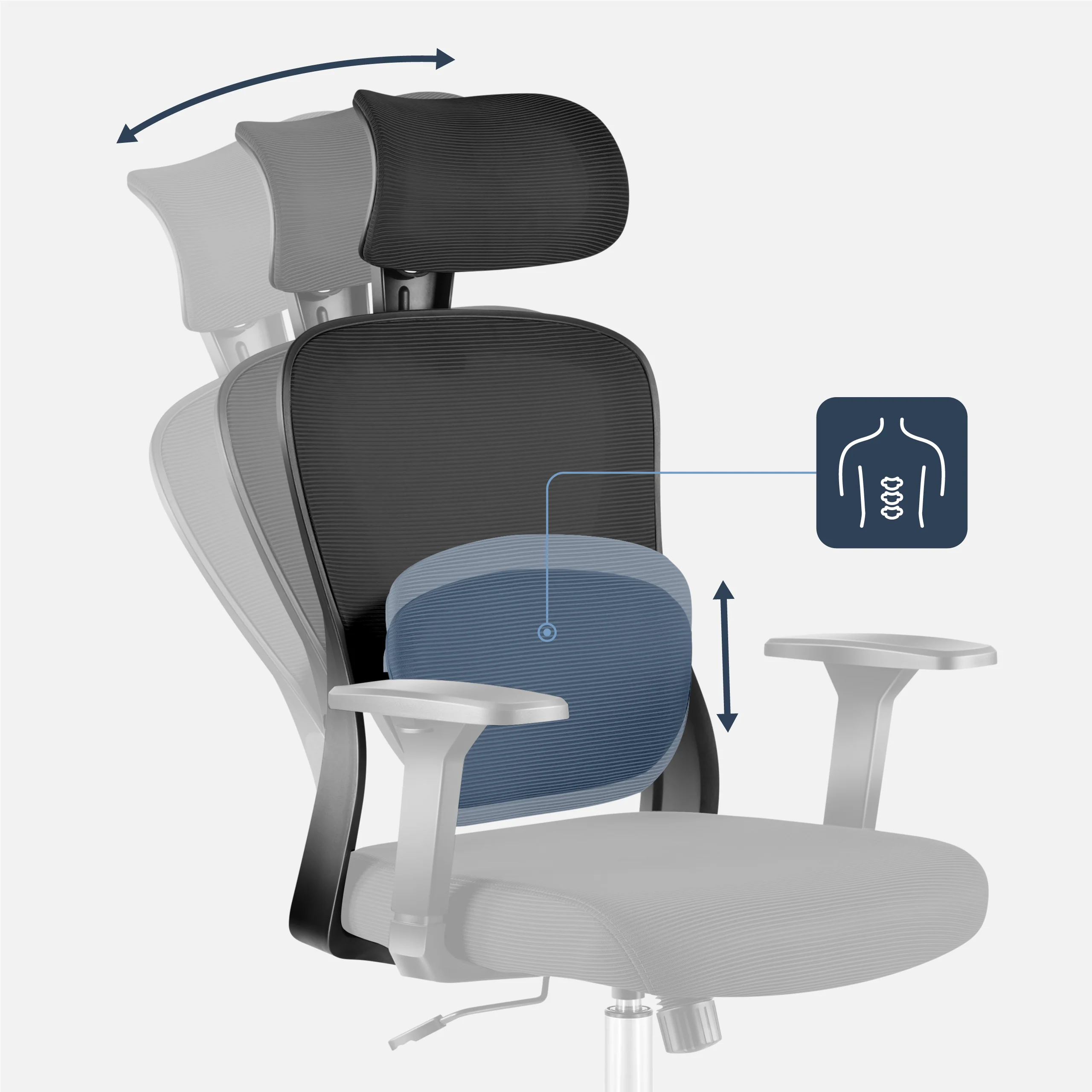 Mark Adler Manager 3.2 Schwarz ergonomischer Stuhl - Image 5