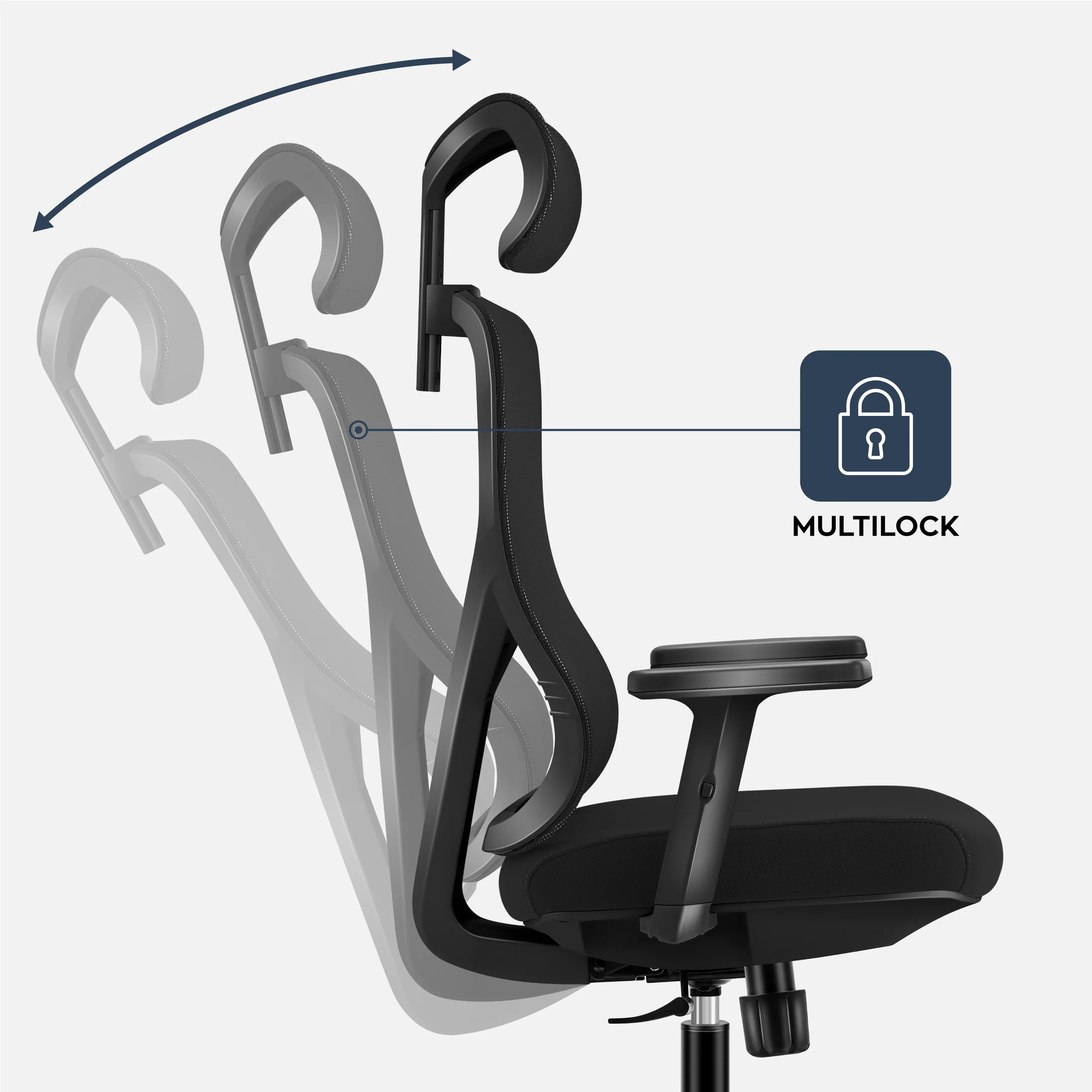 Mark Adler Manager 3.3 Schwarz Ergonomischer Bürostuhl - Image 3