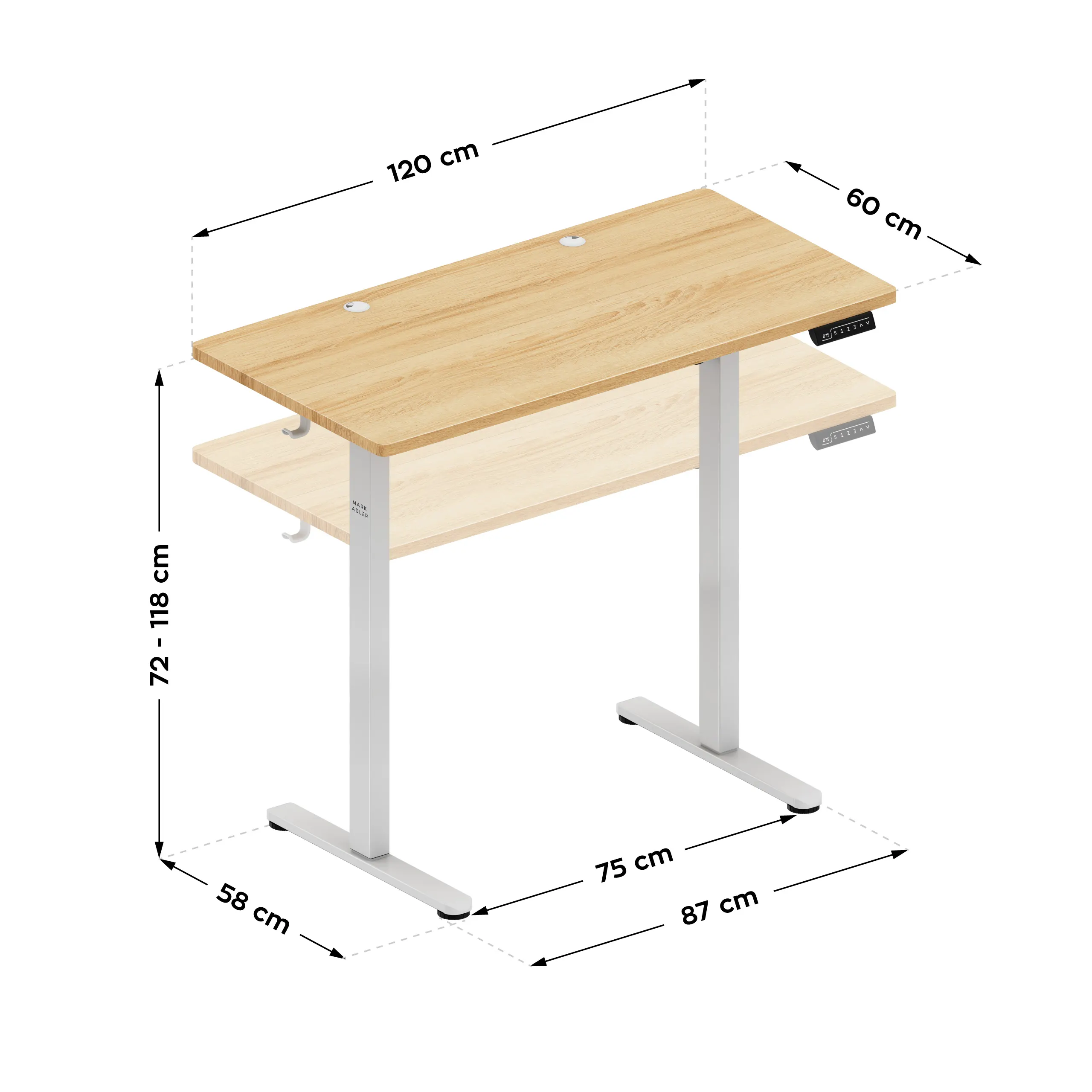 Markadler Leader 6.9 Craft Höhenverstellbarer Schreibtisch - Image 12