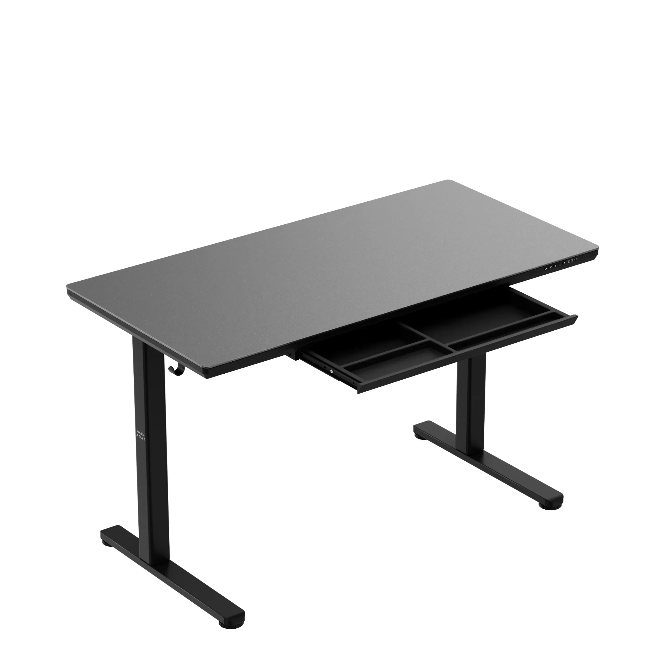 Markadler Leader 8.5 Schwarz Höhenverstellbarer Schreibtisch mit Glasplatte - Image 10