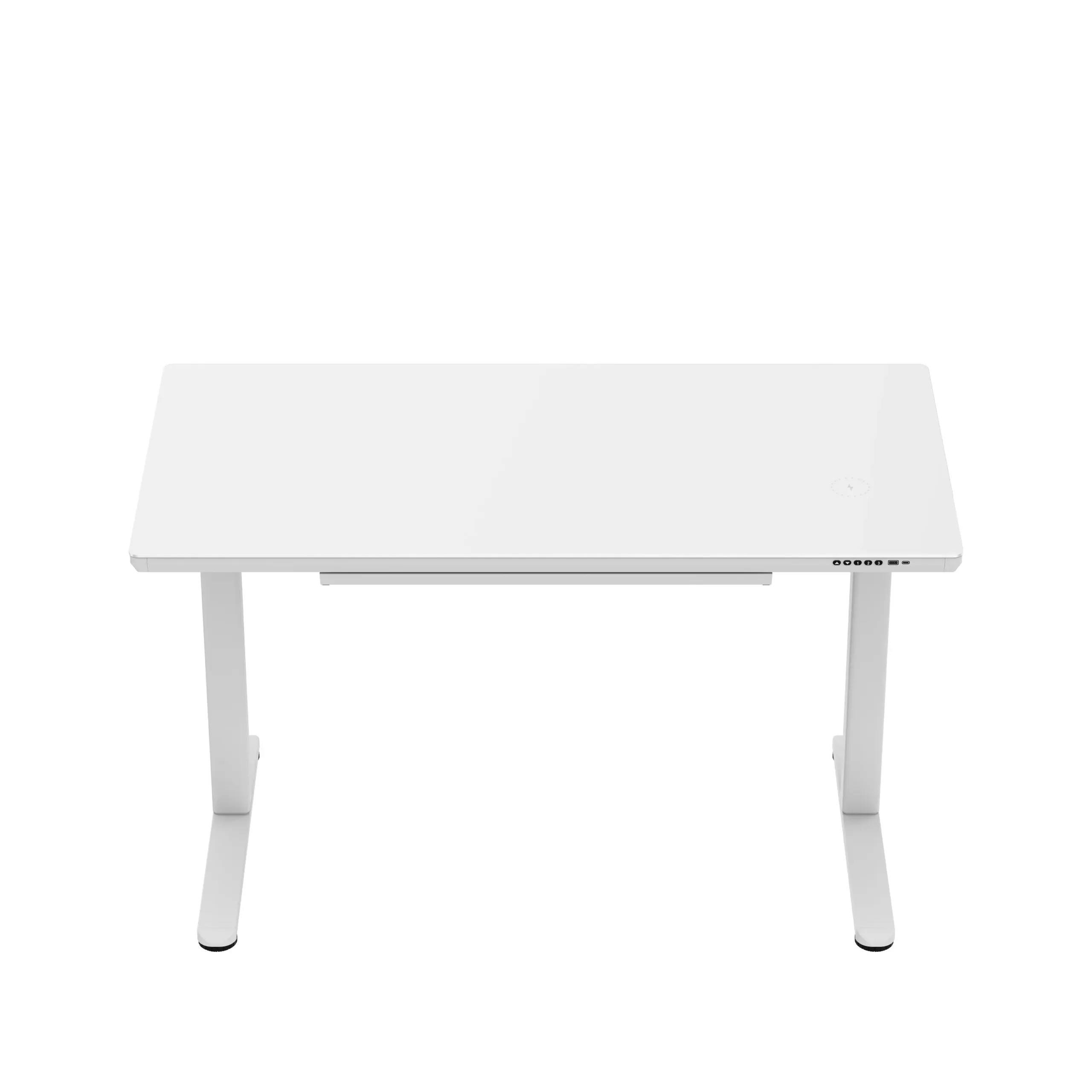 Markadler Leader 8.5 Weiß Höhenverstellbarer Schreibtisch mit Glasplatte - Image 19