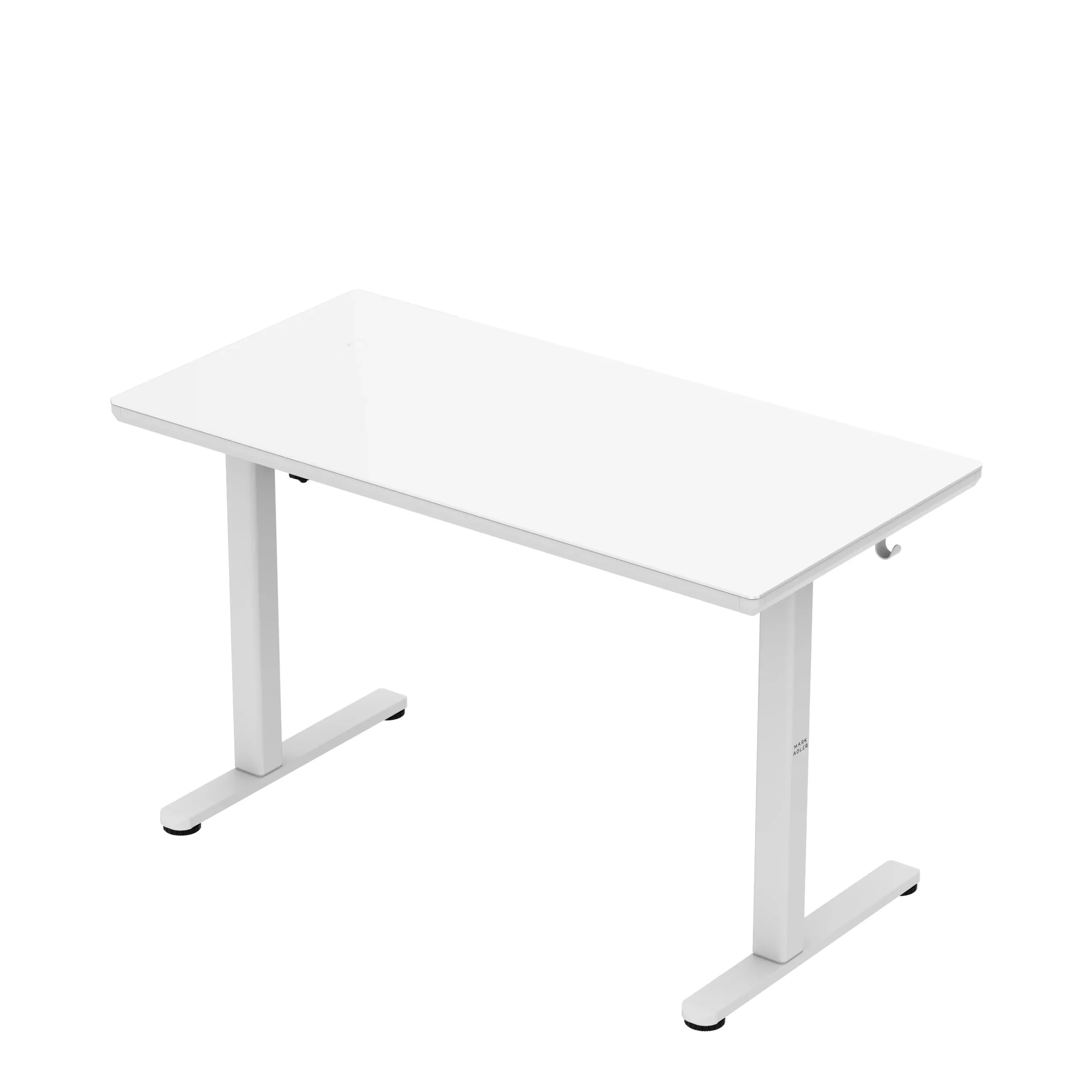 Markadler Leader 8.5 Weiß Höhenverstellbarer Schreibtisch mit Glasplatte - Image 6