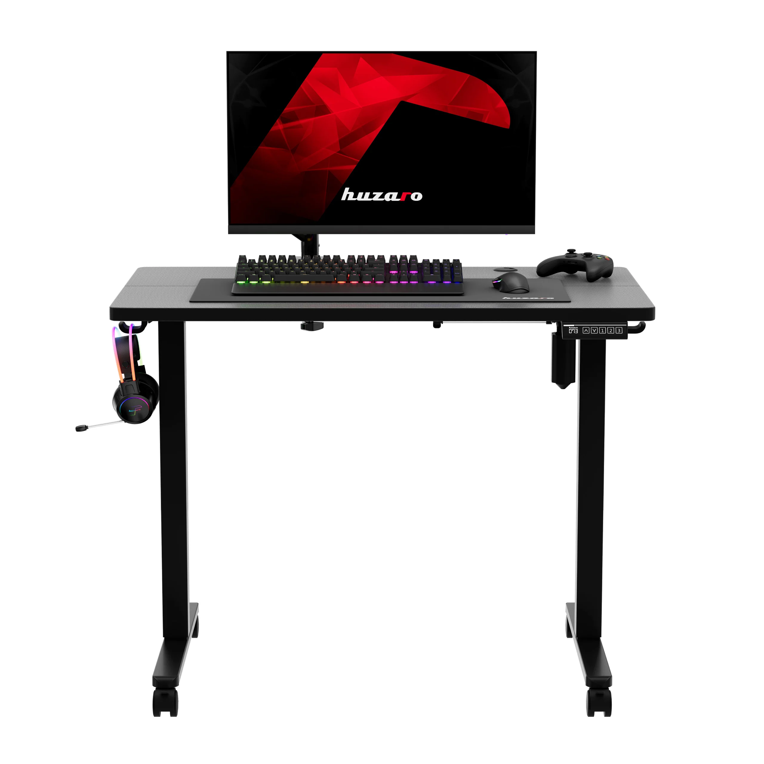 Regulowane biurko na kółkach elektryczne Huzaro Hero 7.8 Black - Image 12