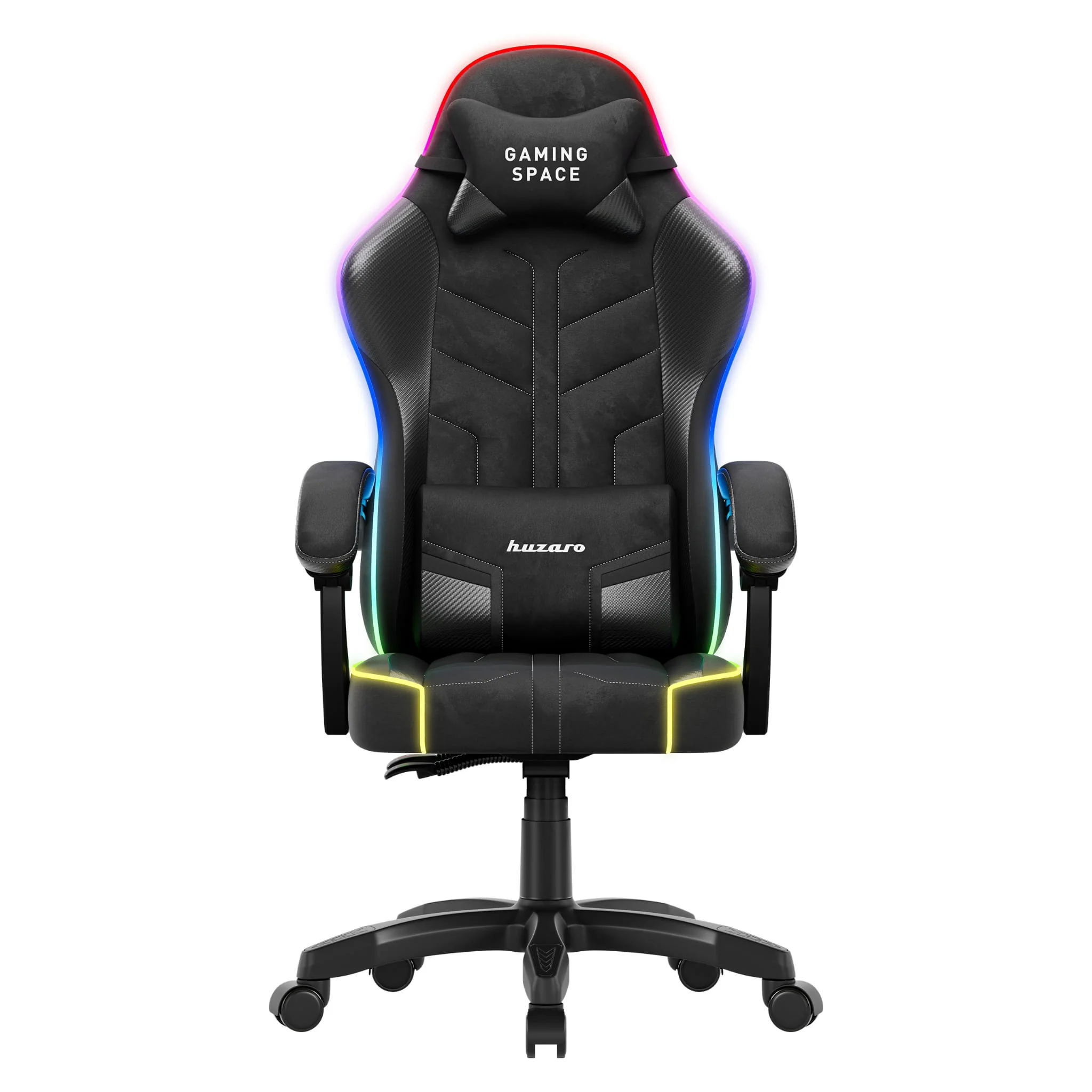 Huzaro Force 2.7 RGB Gaming-Stuhl aus schwarzem Samt - Image 2