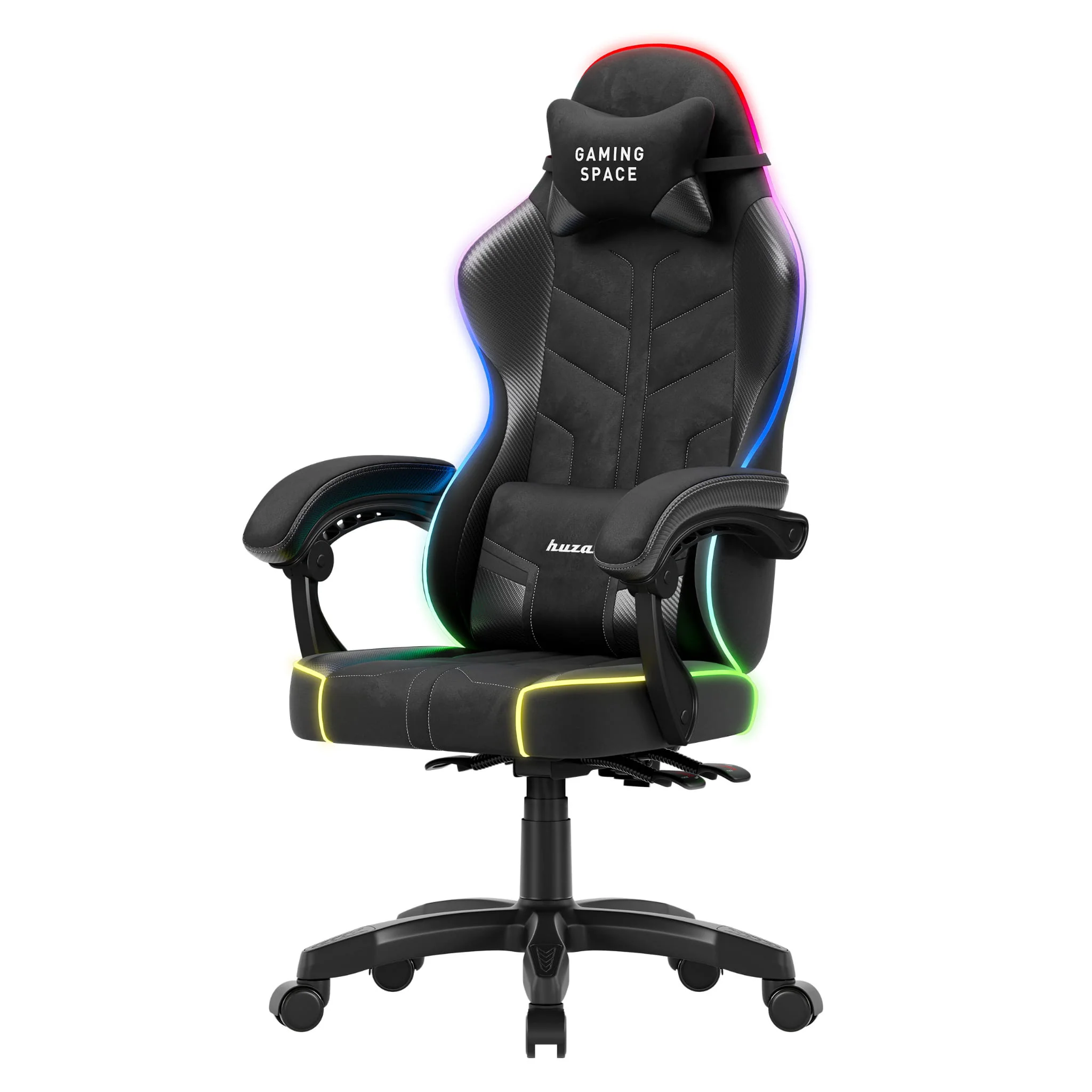 Huzaro Force 2.7 RGB Gaming-Stuhl aus schwarzem Samt - Image 5