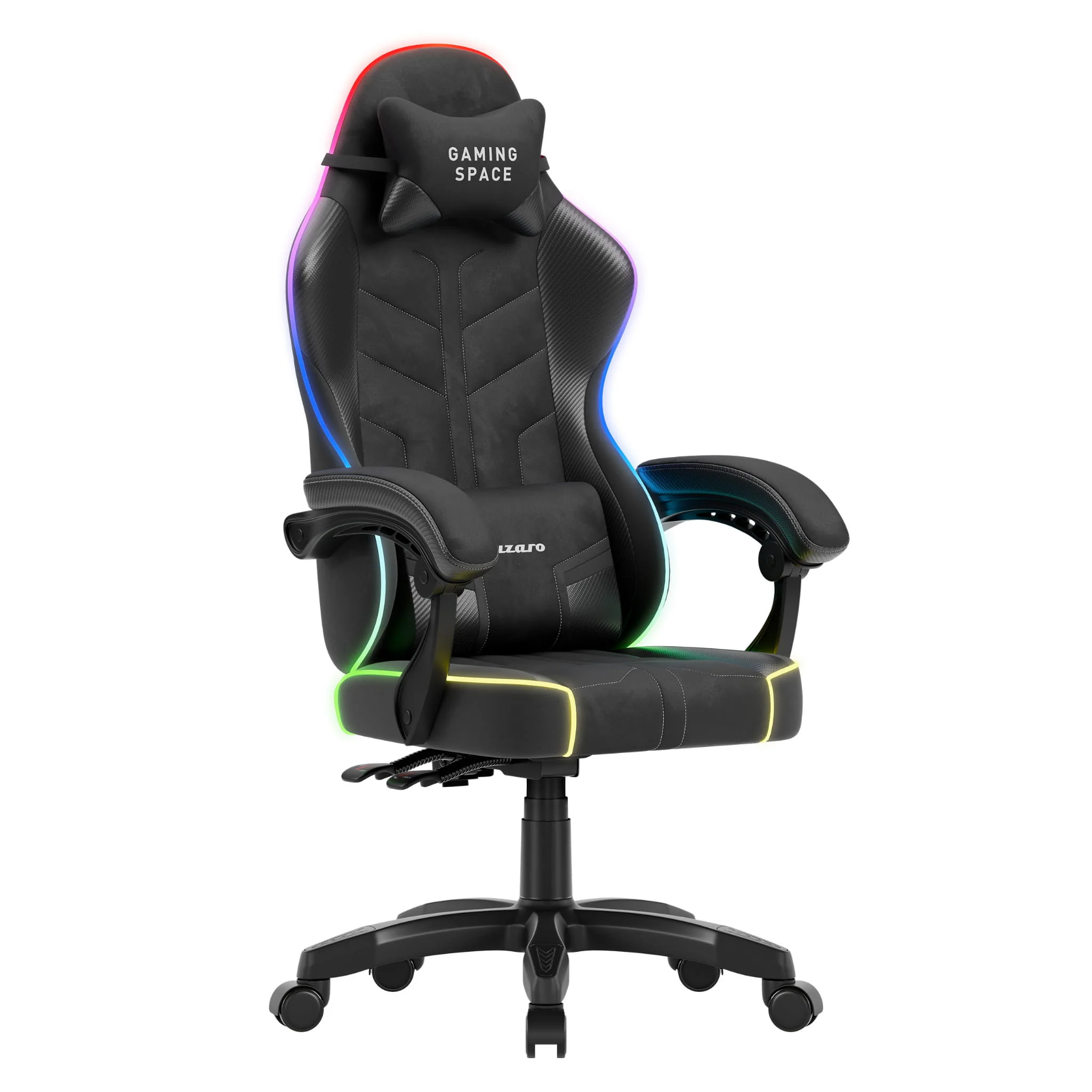 Huzaro Force 2.7 RGB Gaming-Stuhl aus schwarzem Samt - Image 6