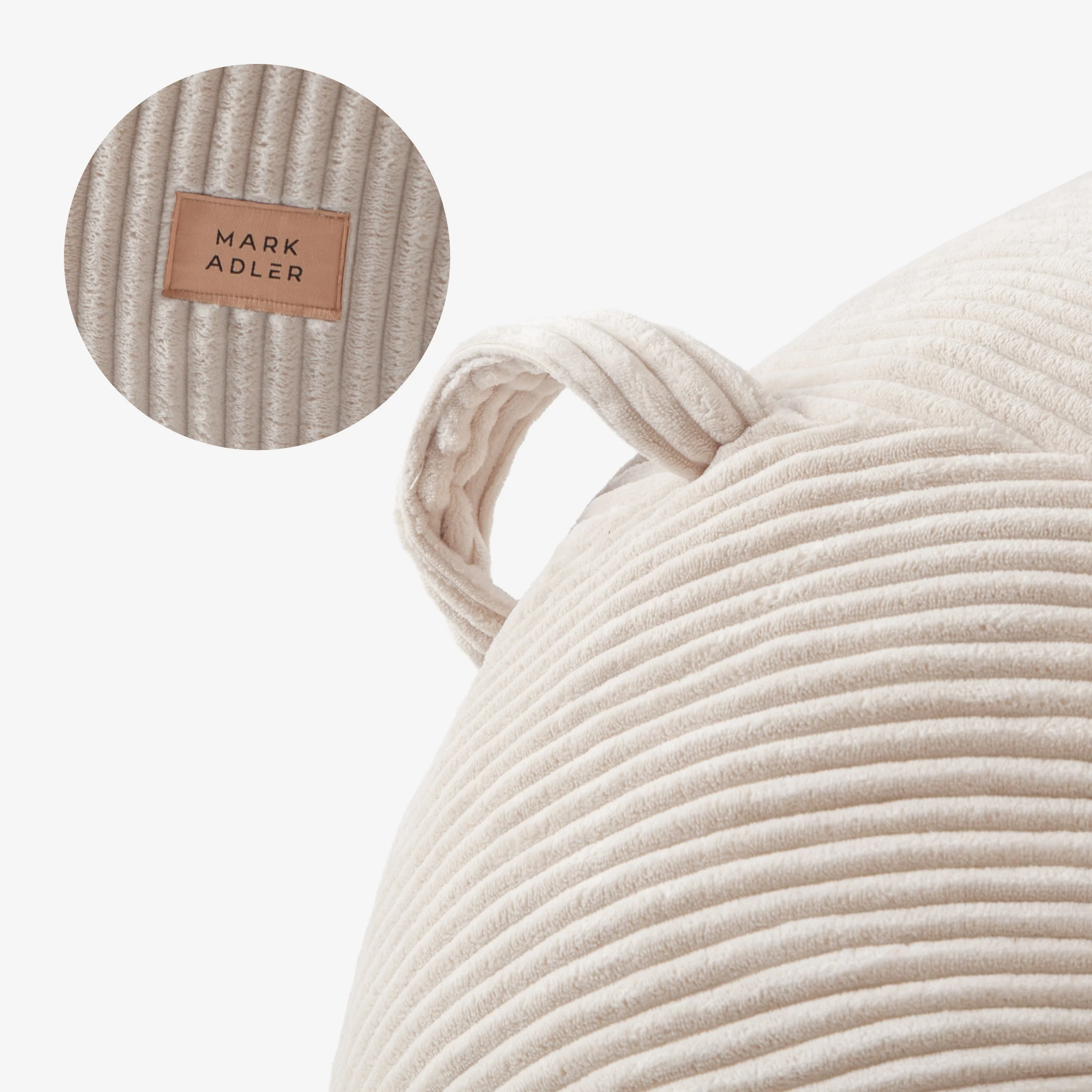 Sitzsack Cordsofa mit Fußstütze Mark Adler Comfy 3.0 Beige - Image 3