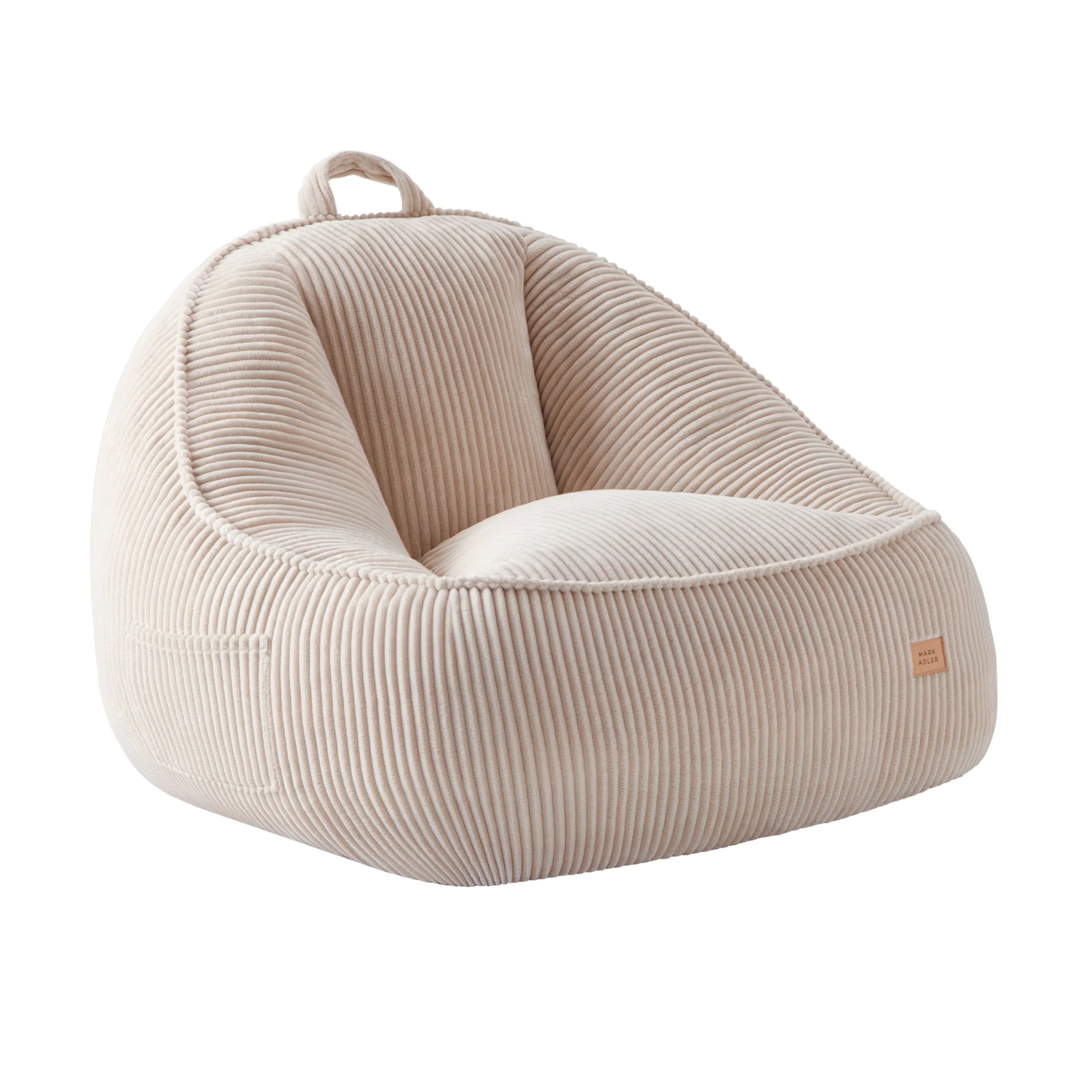 Sitzsack mit Rückenlehne Kordsamt Mark Adler Comfy 4.0 Beige