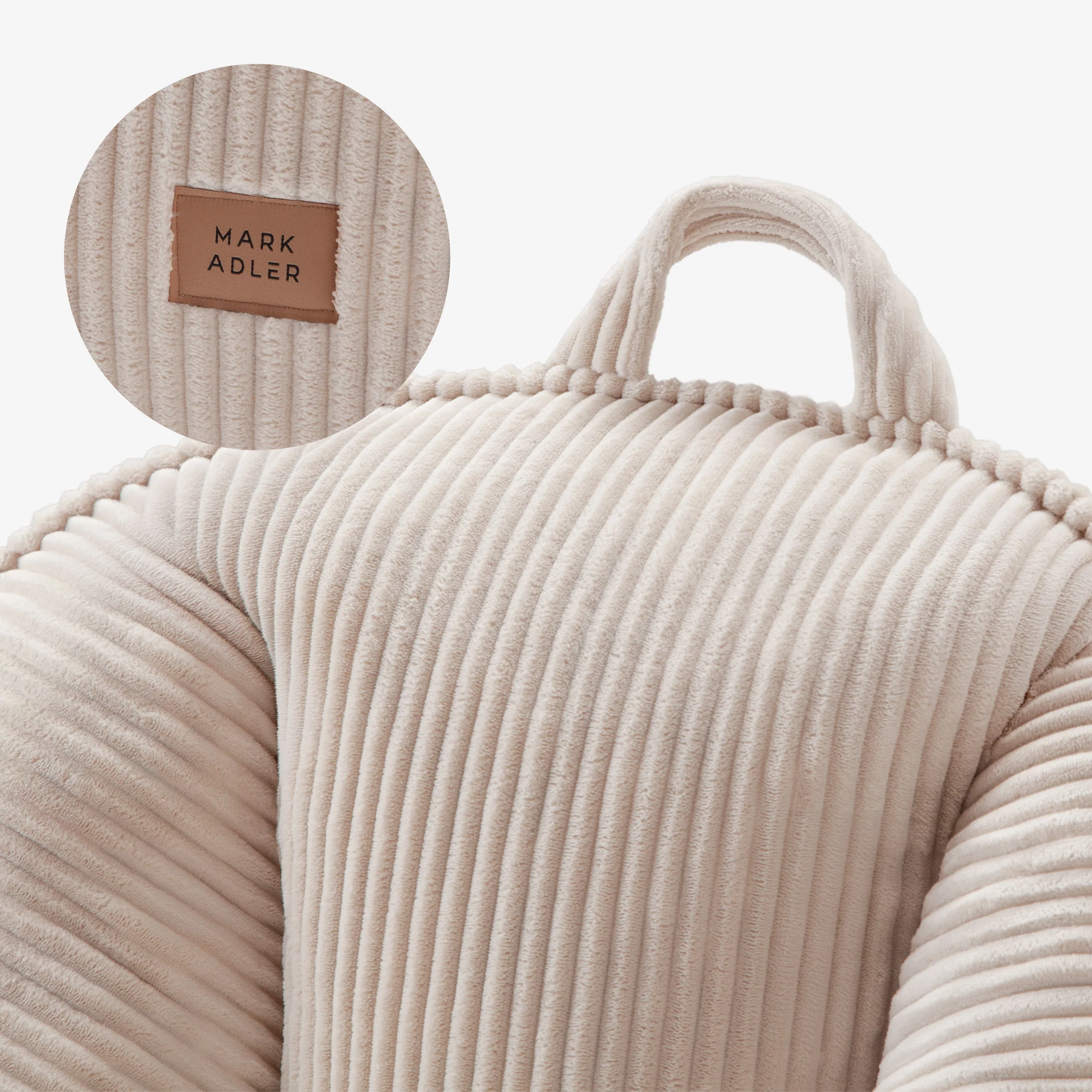 Sitzsack mit Rückenlehne Kordsamt Mark Adler Comfy 4.0 Beige - Image 4