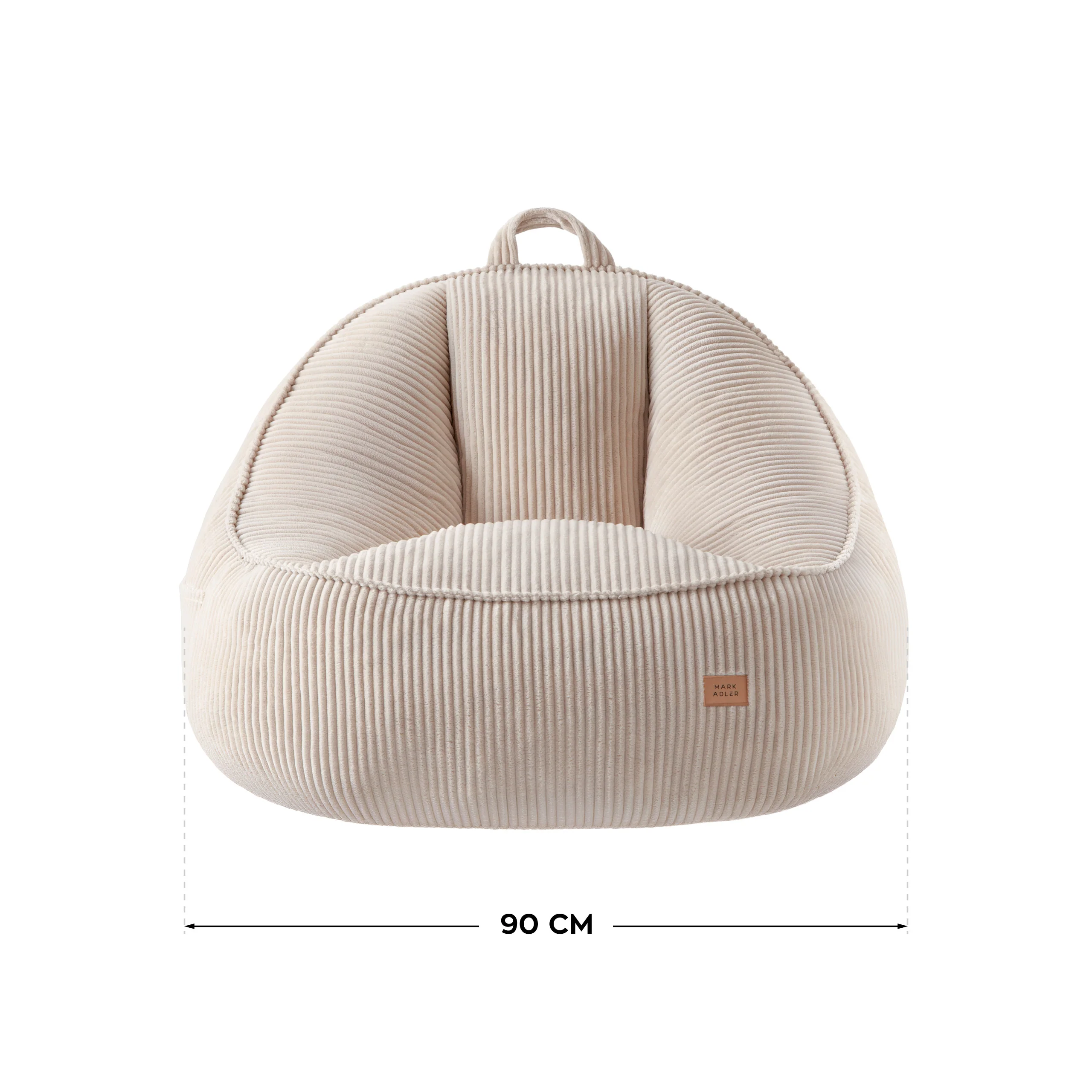 Sitzsack mit Rückenlehne Kordsamt Mark Adler Comfy 4.0 Beige - Image 9
