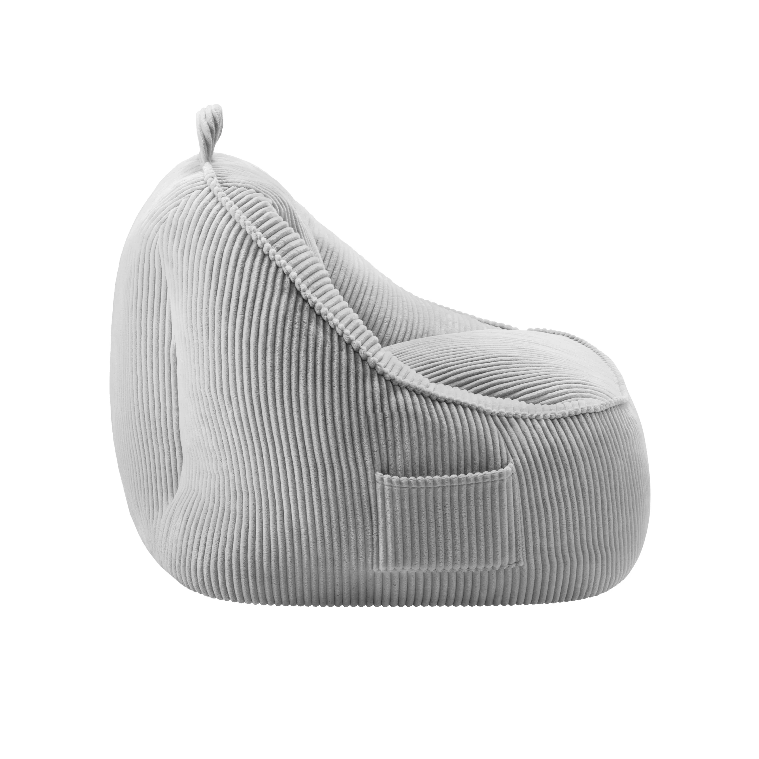 Sitzsack-Sessel mit Rückenlehne Cord Mark Adler Comfy 4.0 Grau - Image 6